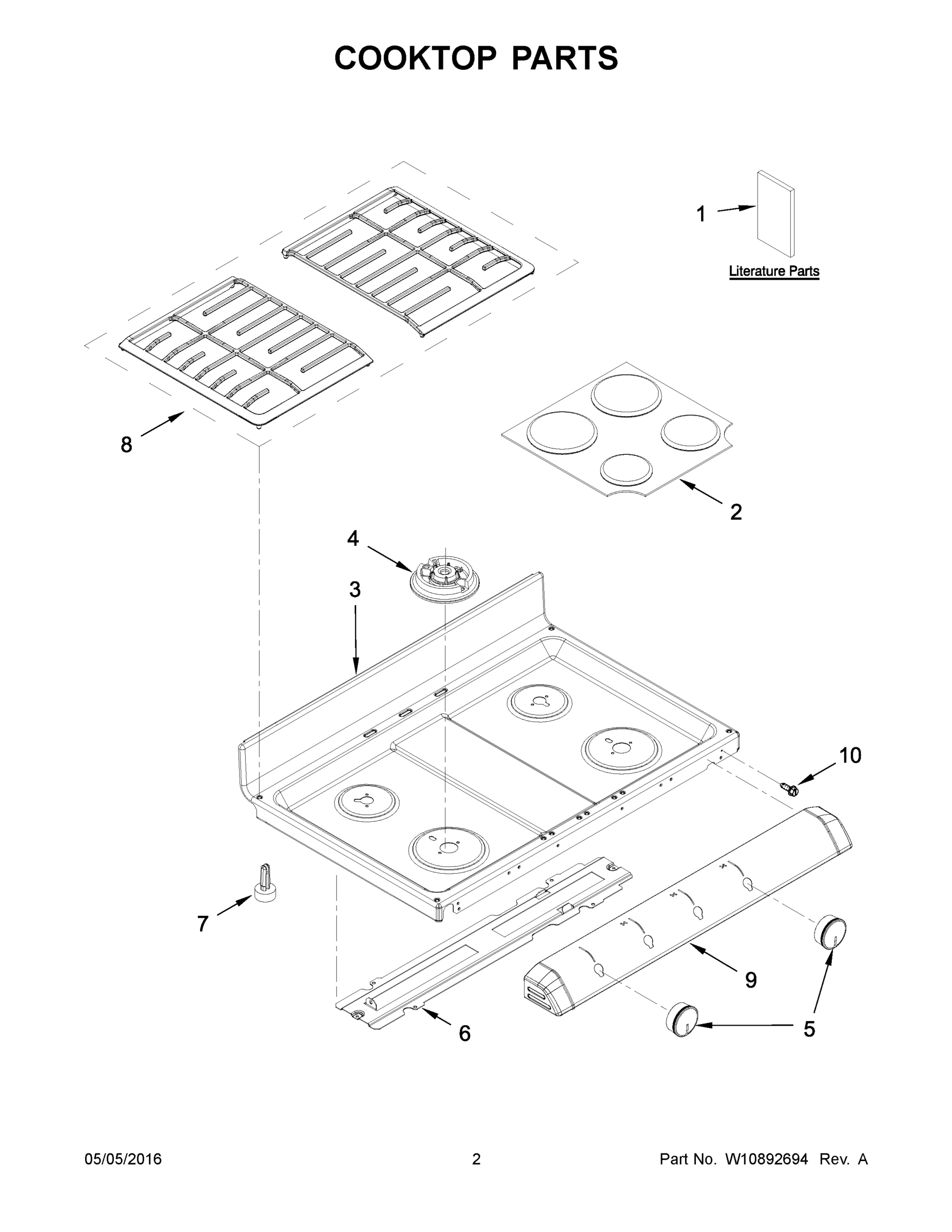 02 - COOKTOP PARTS