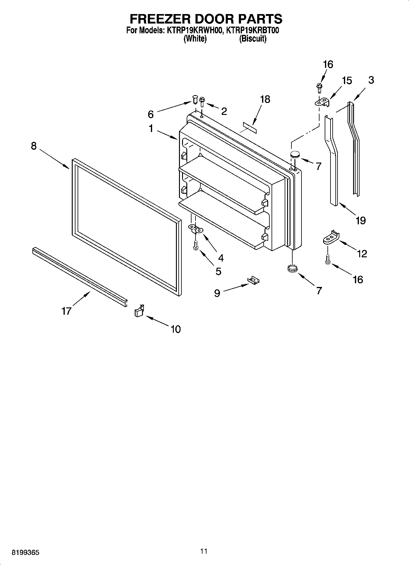 06 - FREEZER DOOR PARTS, OPTIONAL PARTS