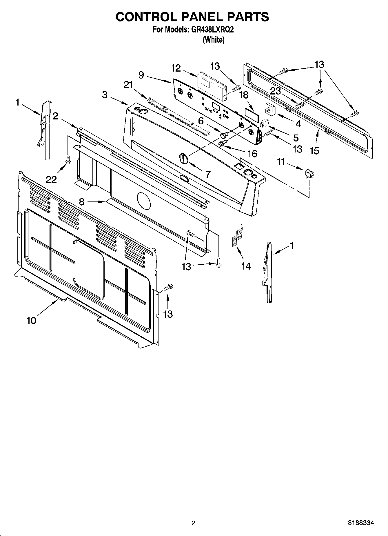 02 - CONTROL PANEL PARTS
