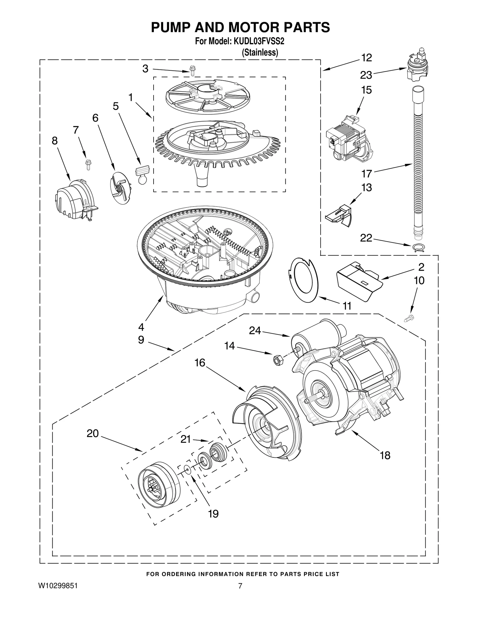 PUMP AND MOTOR PARTS