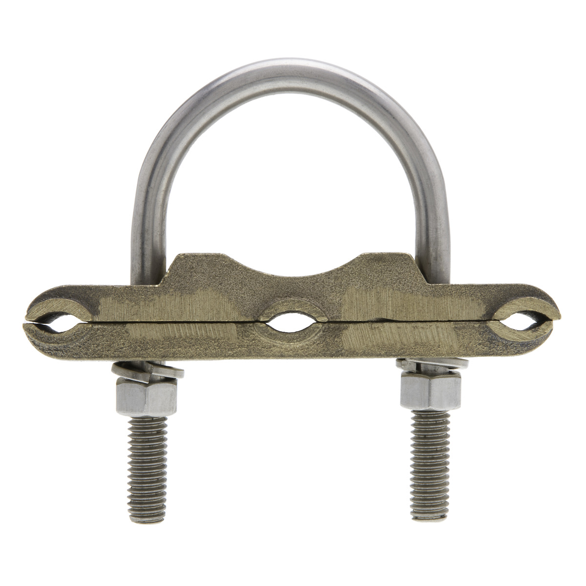 Heavy Duty Bronze U-Bolt Clamp, 3″ Pipe, 250-2/0 AWG, for Burial - NSI  Industries