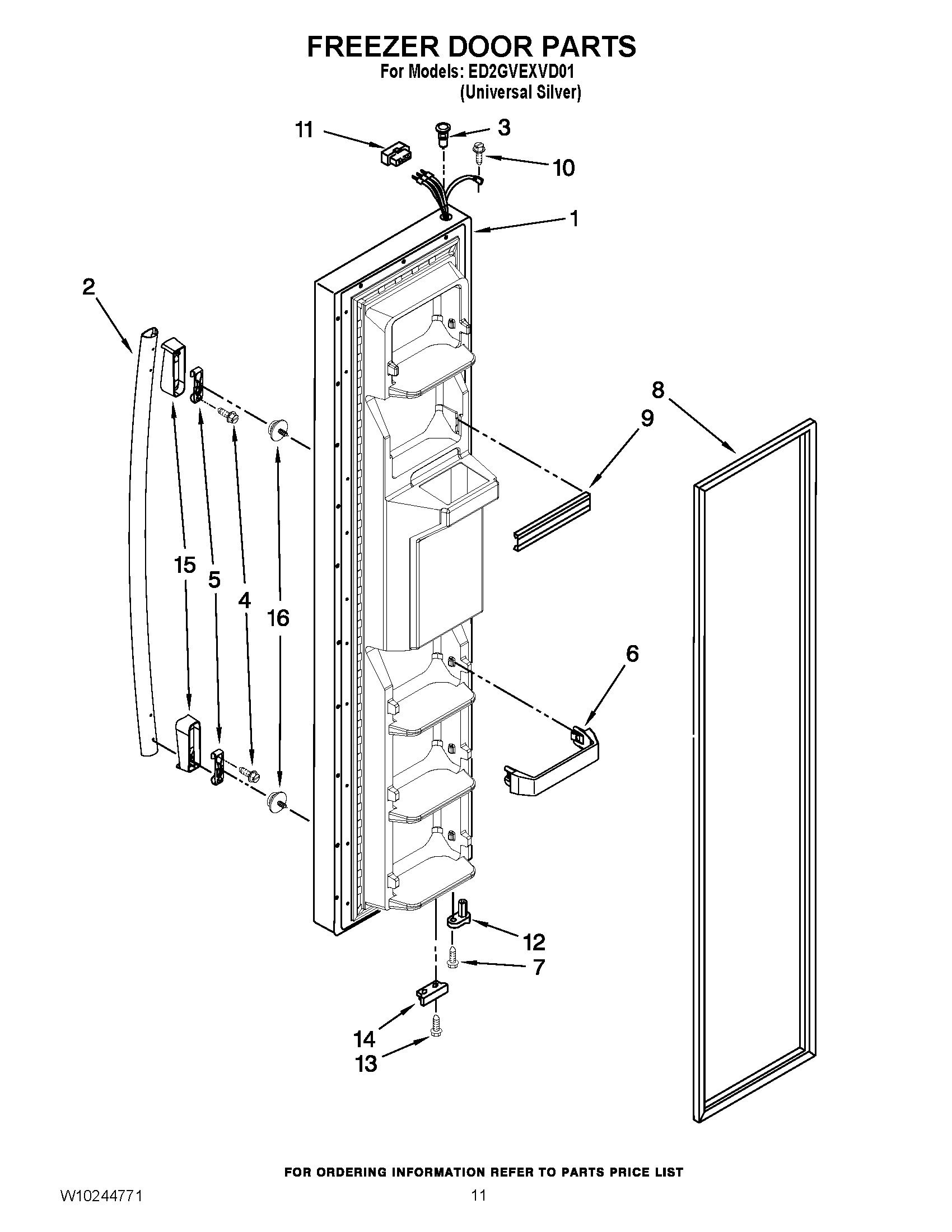 07 - FREEZER DOOR PARTS