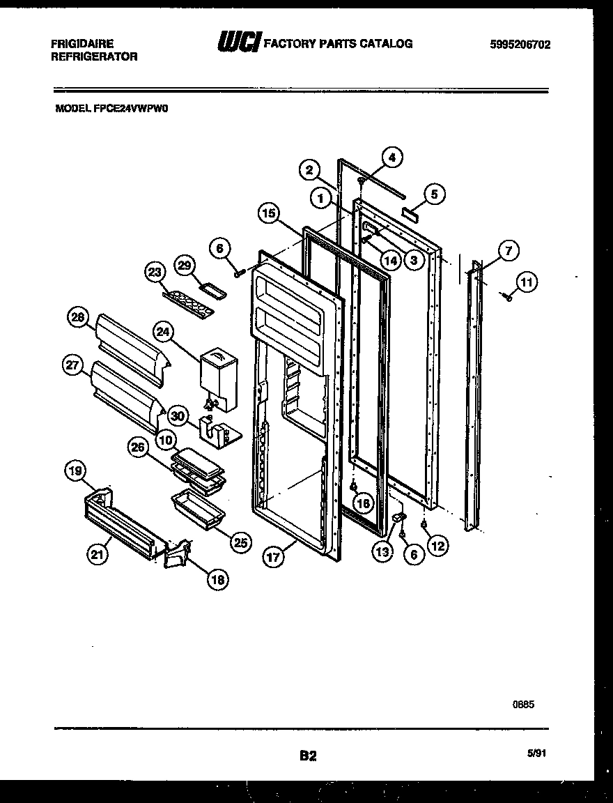 03 - REFRIGERATOR DOOR PARTS