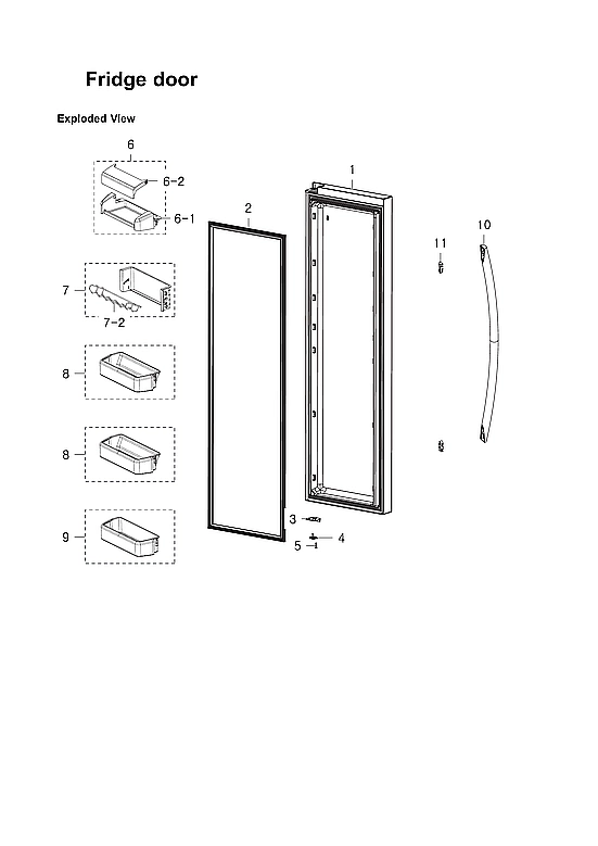 Refrigerator Door Parts