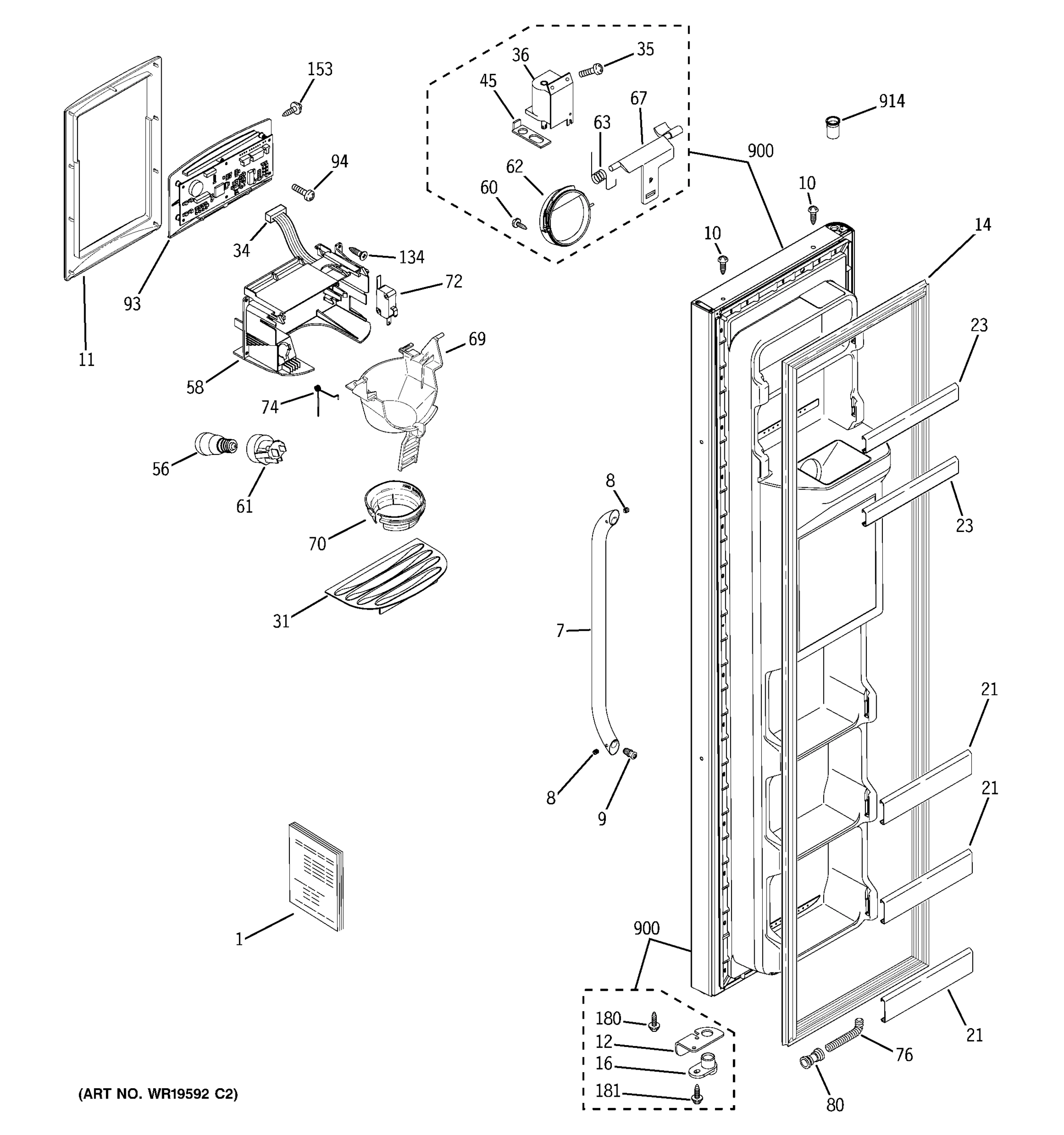 FREEZER DOOR