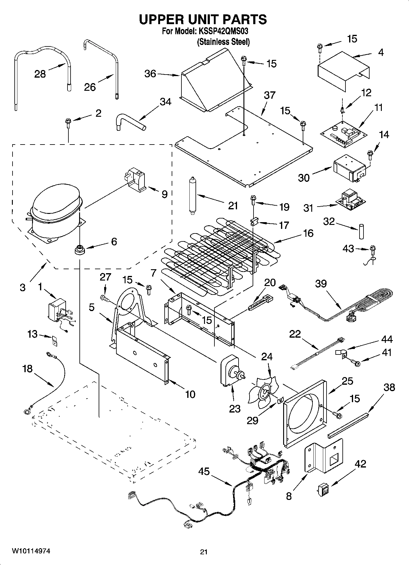 13 - UPPER UNIT PARTS