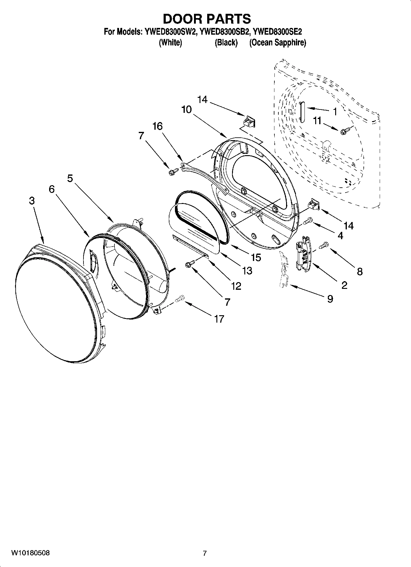 04 - DOOR PARTS, OPTIONAL PARTS (NOT INCLUDED)