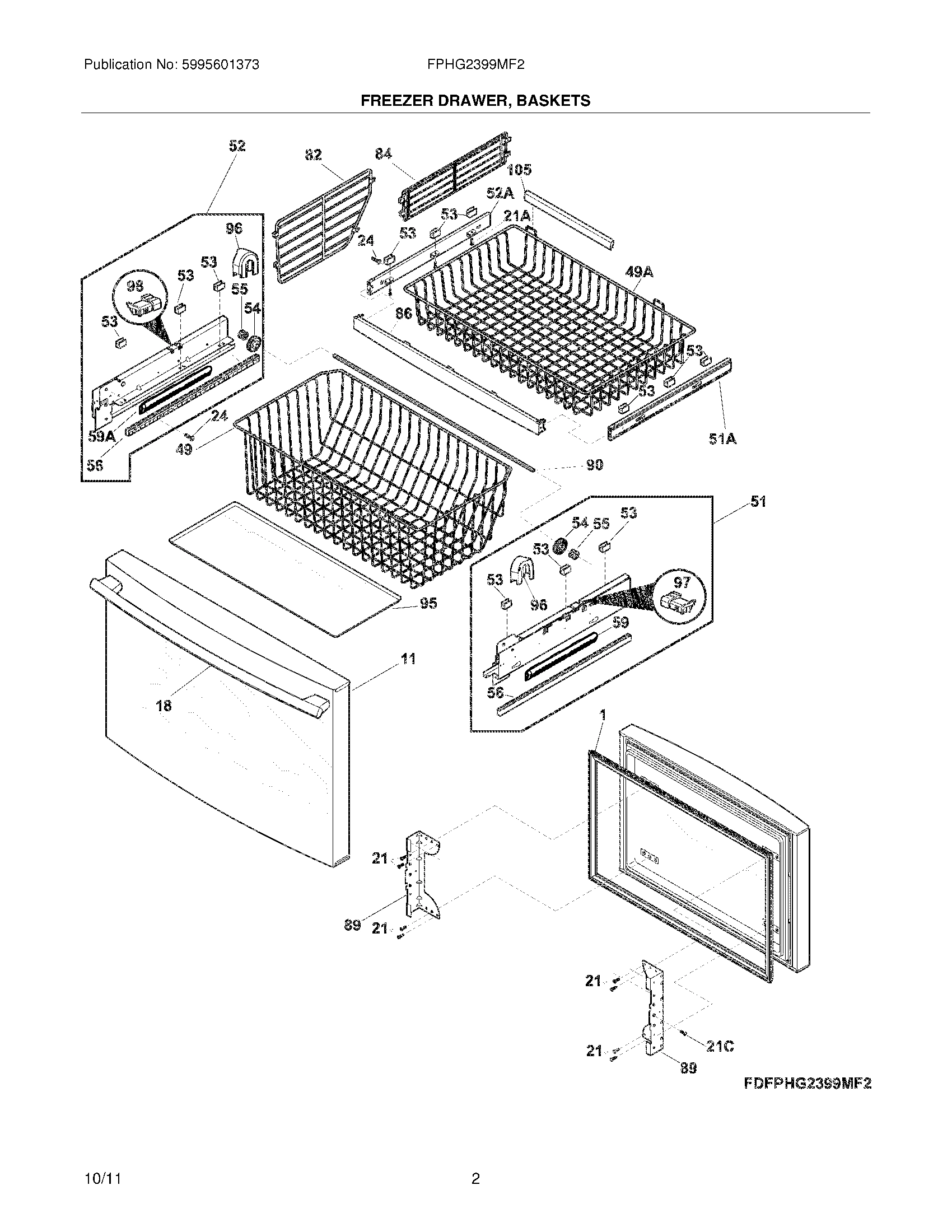 03 - FREEZER DRAWER/BASKETS