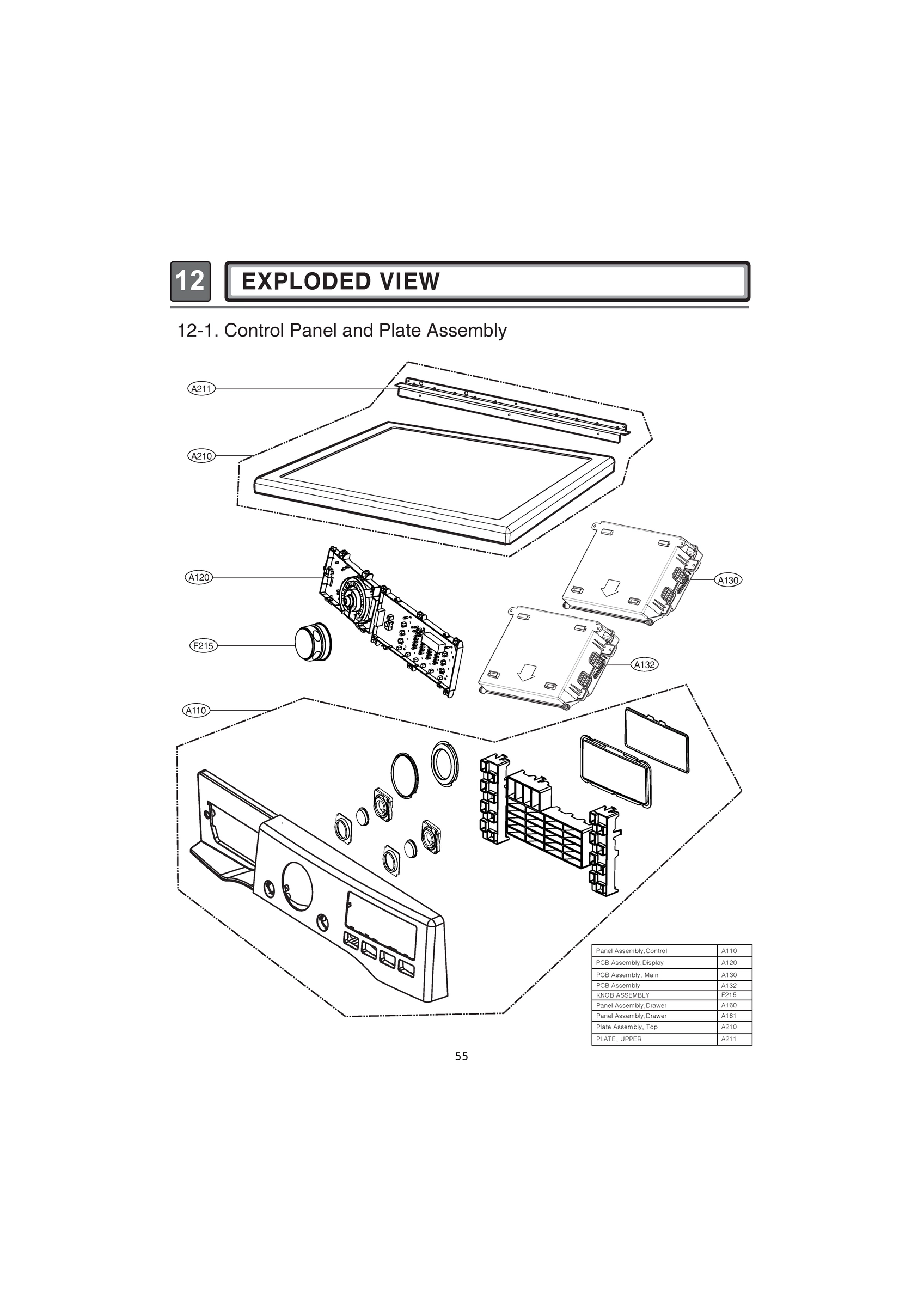 CONTROL PANEL AND PLATE ASSEMBLY