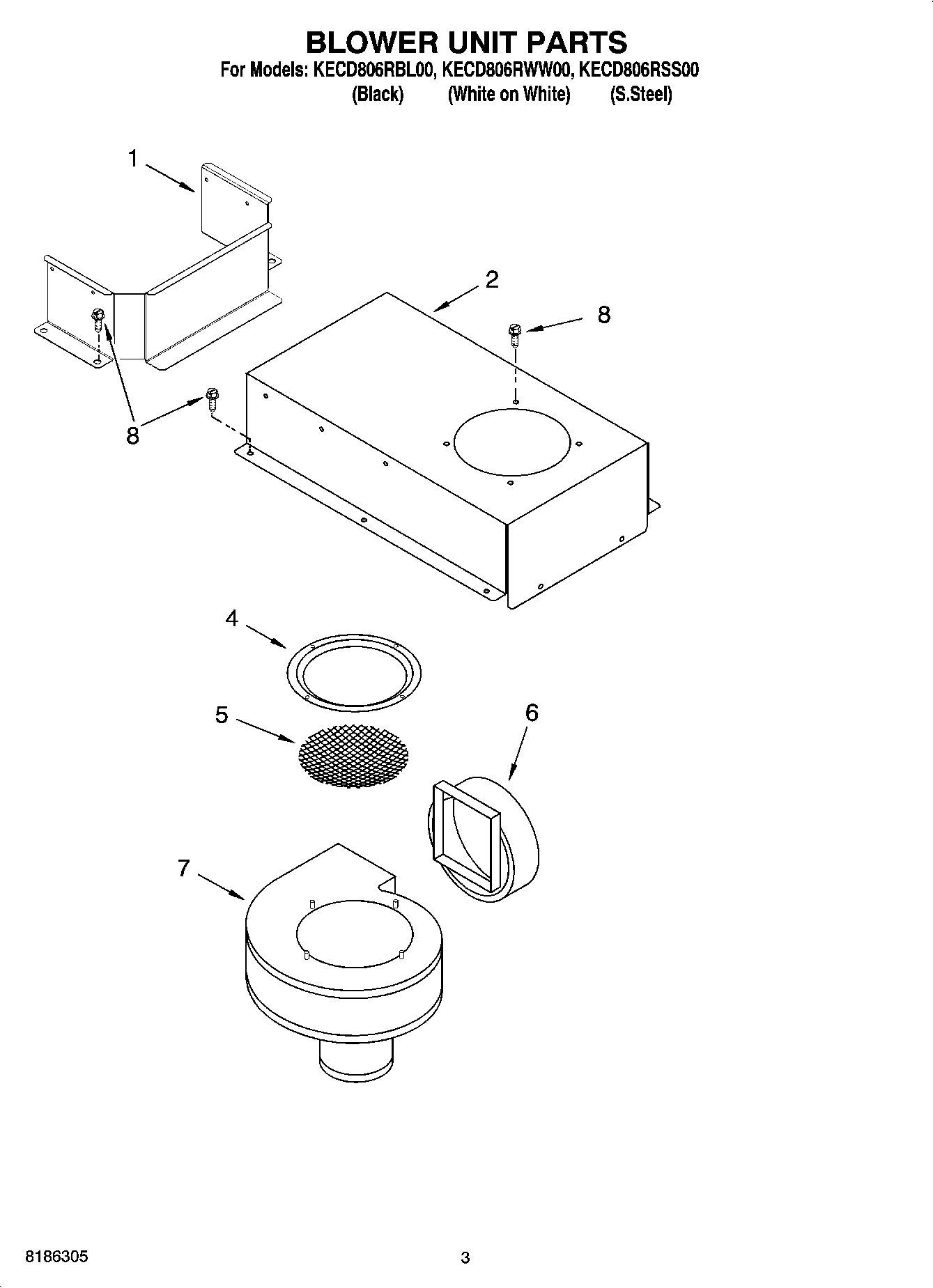 02 - BLOWER UNIT PARTS, OPTIONAL PARTS