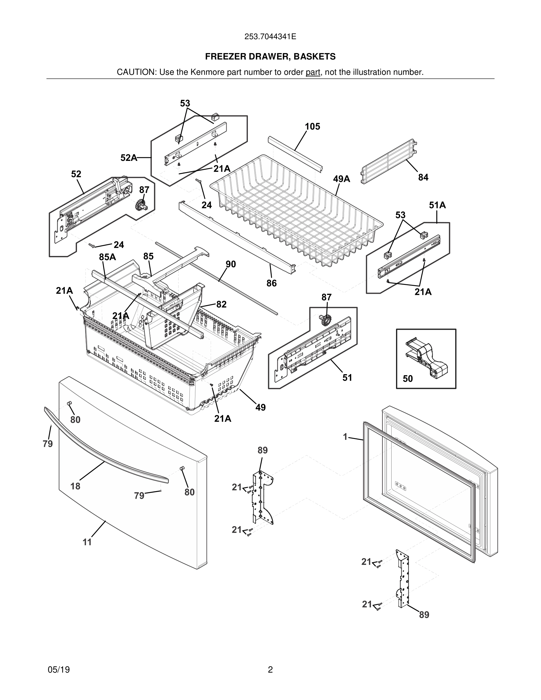 03 - FREEZER DRAWER, BASKETS