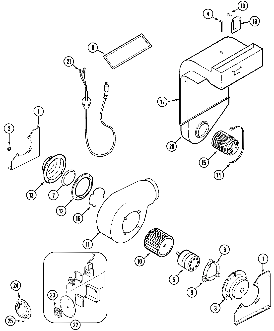 02 - BLOWER & CONVECT ASSY.