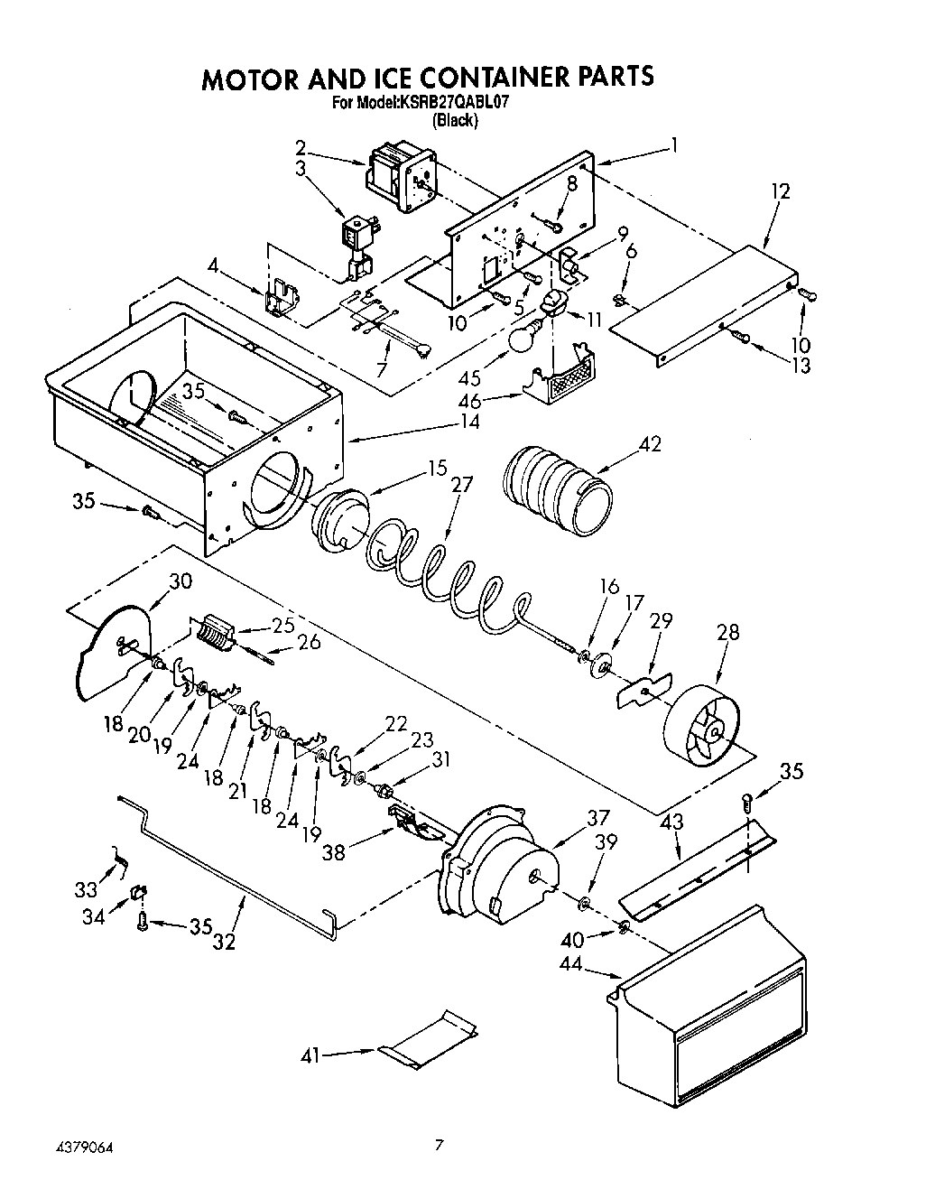 05 - MOTOR AND ICE CONTAINER, LIT/OPTIONAL