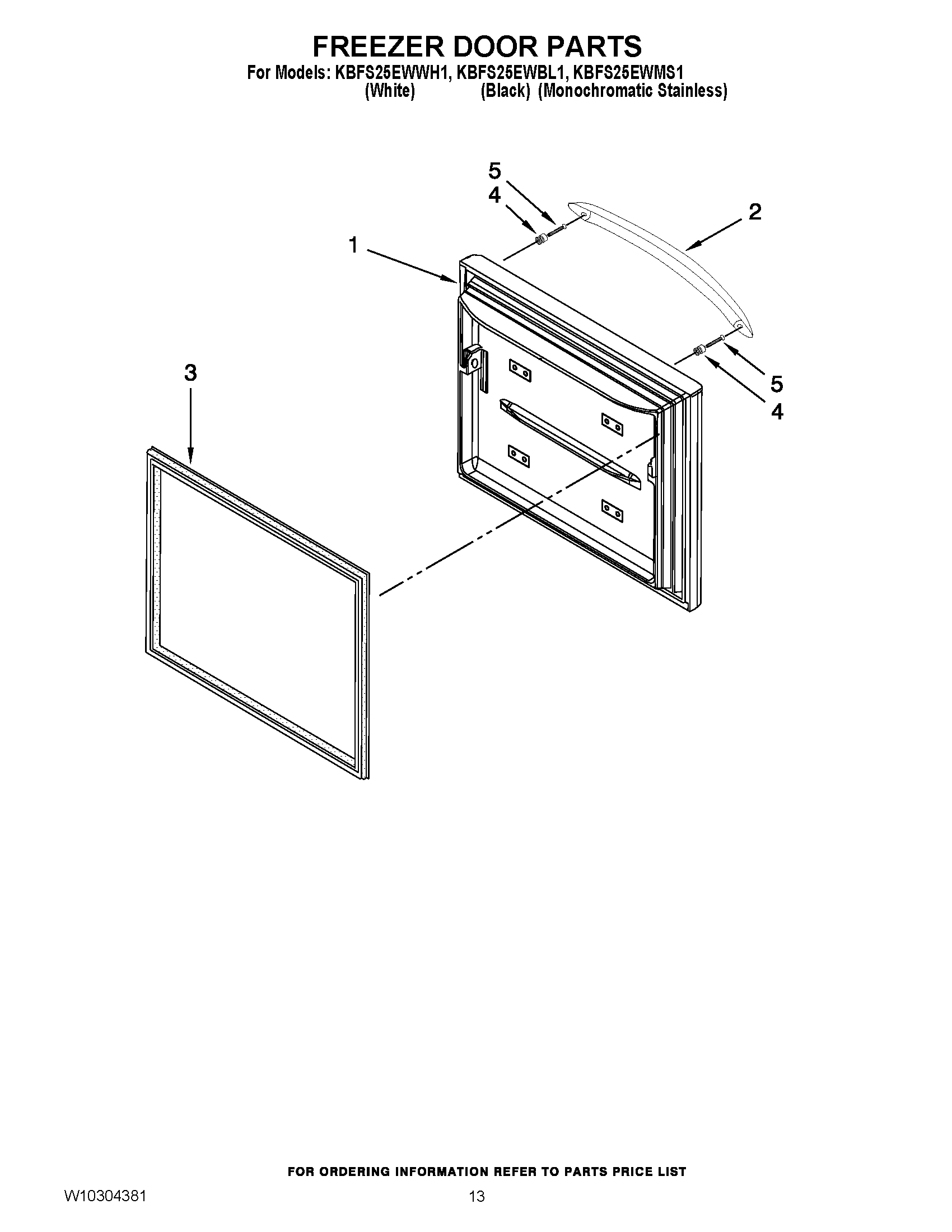 07 - FREEZER DOOR PARTS