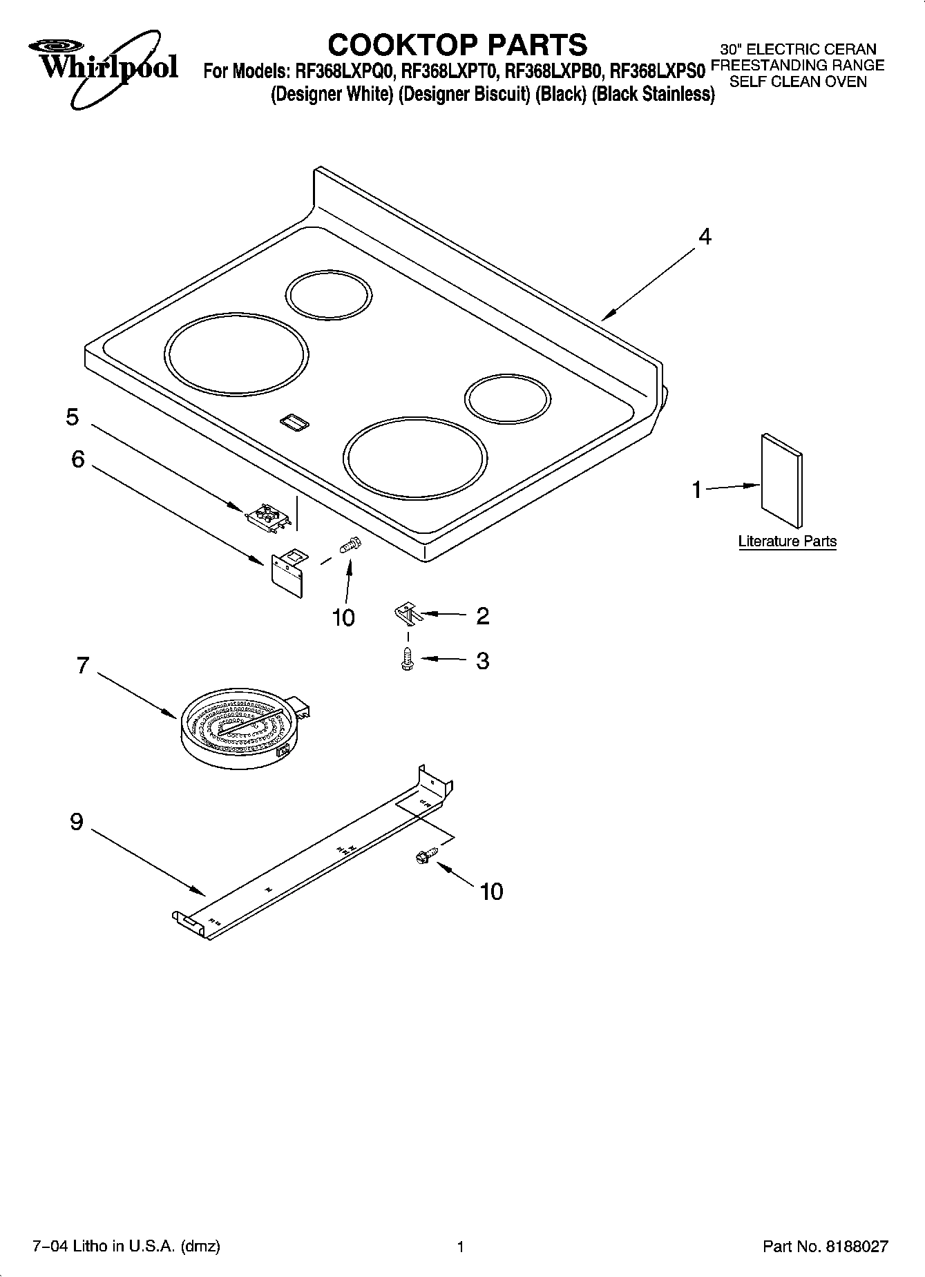 01 - COOKTOP PARTS
