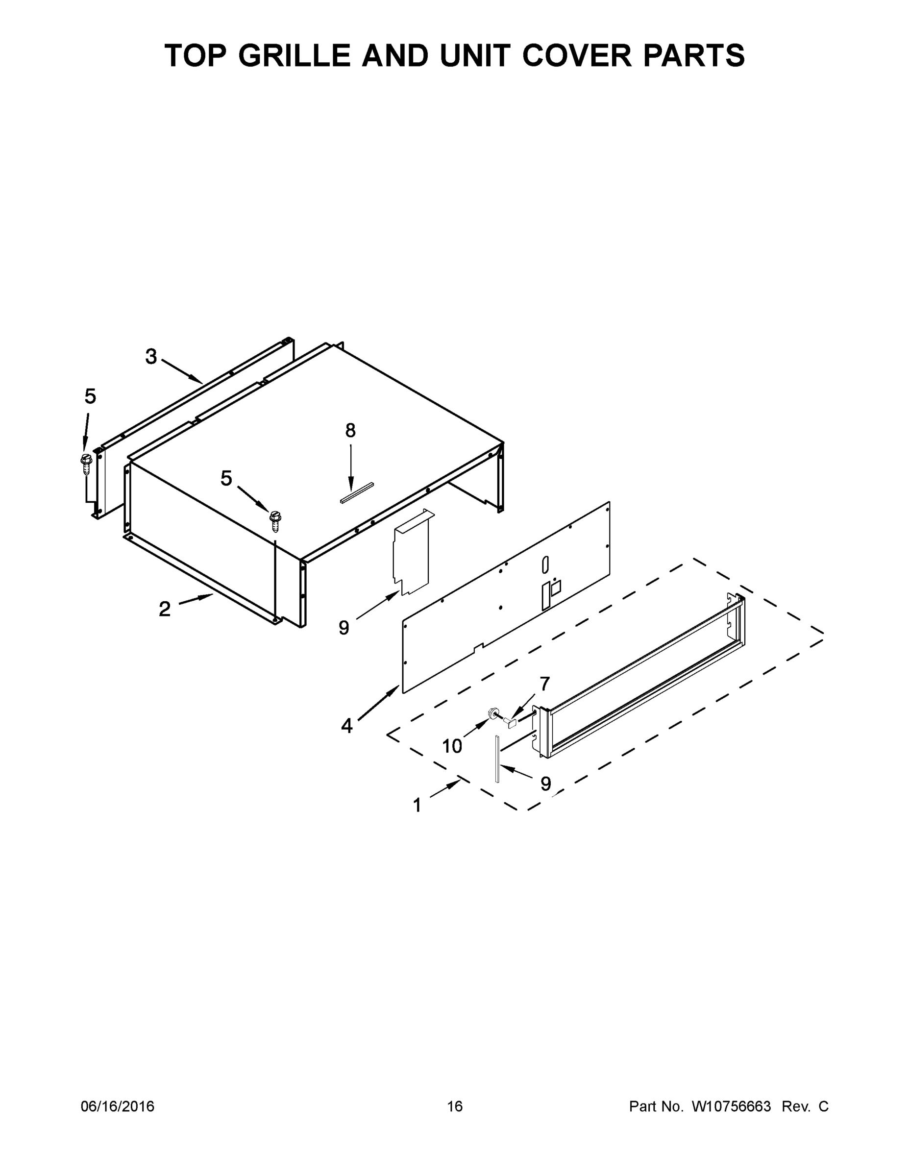 09 - TOP GRILLE AND UNIT COVER PARTS