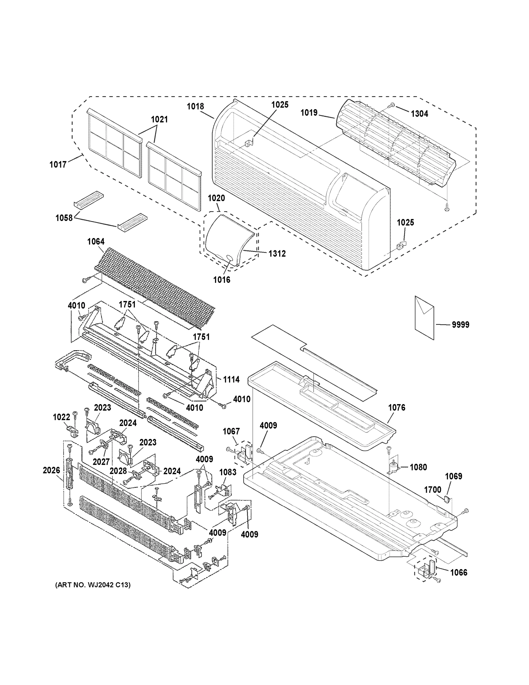 GRILLE, HEATER & BASE PAN PARTS