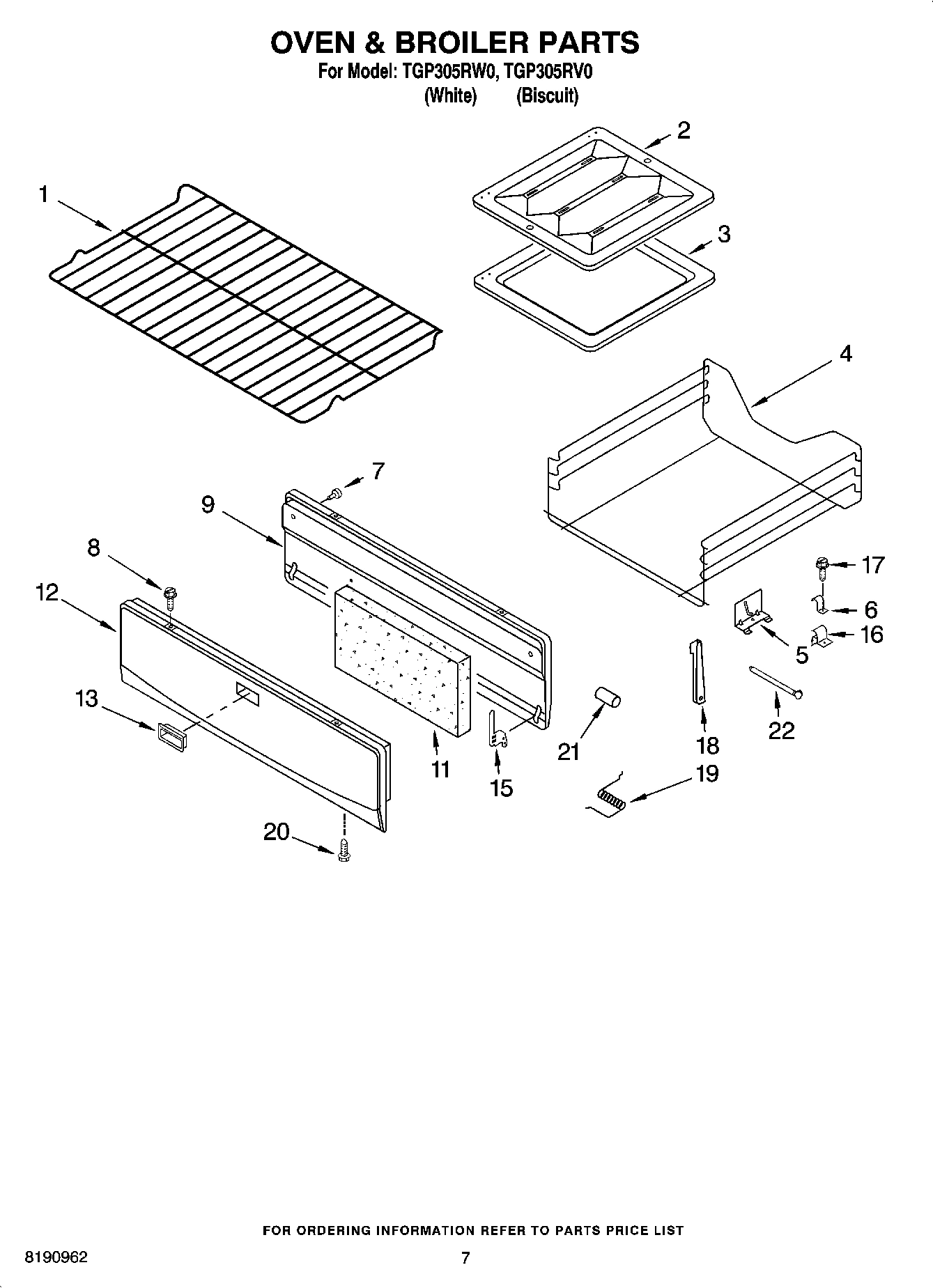 05 - OVEN & BROILER PARTS