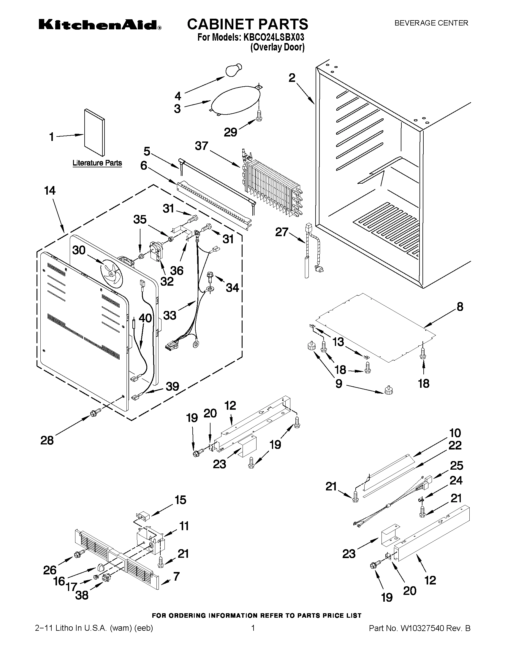 01 - CABINET PARTS
