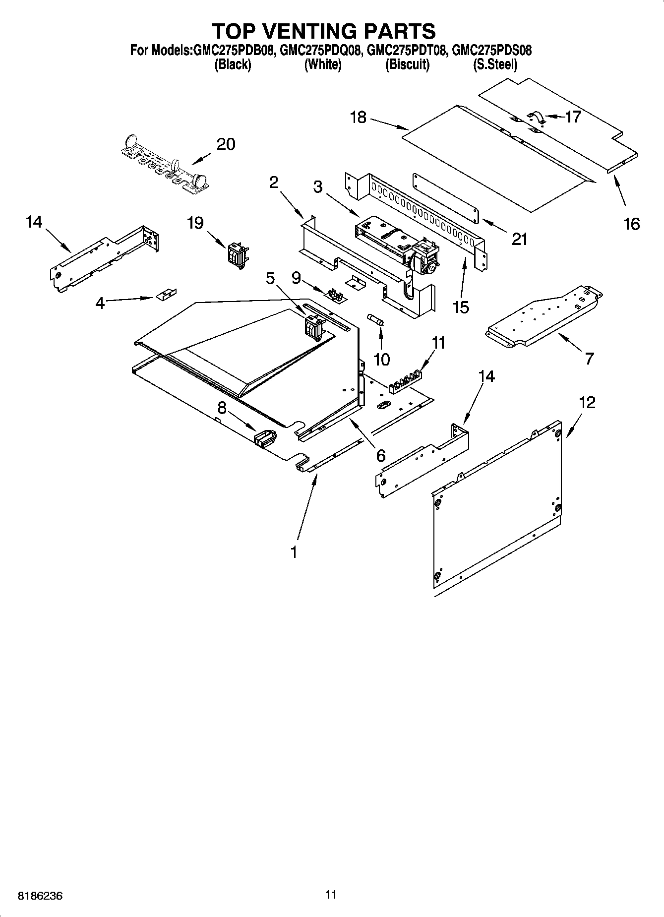 09 - TOP VENTING PARTS, OPTIONAL PARTS