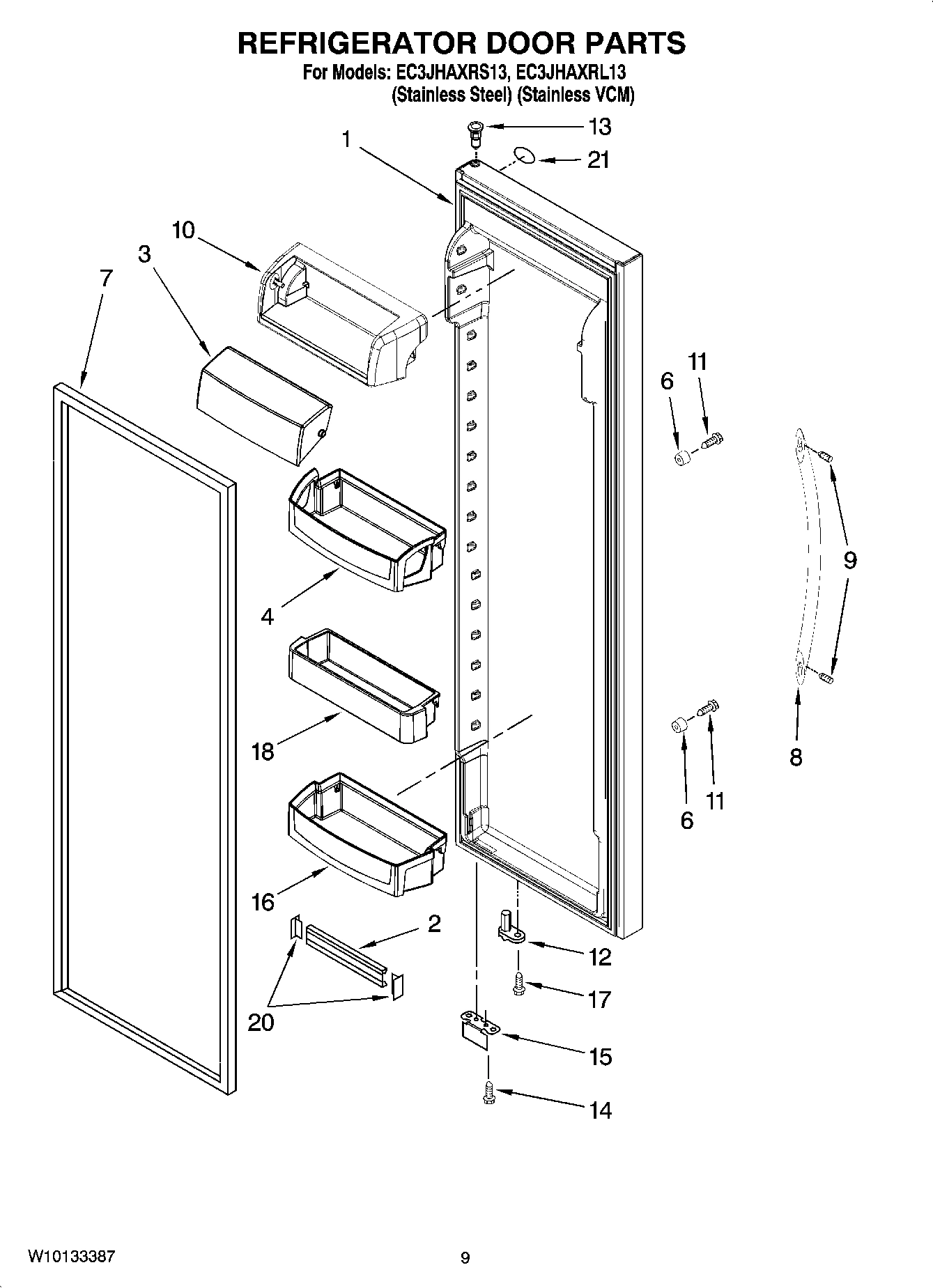 06 - REFRIGERATOR DOOR PARTS