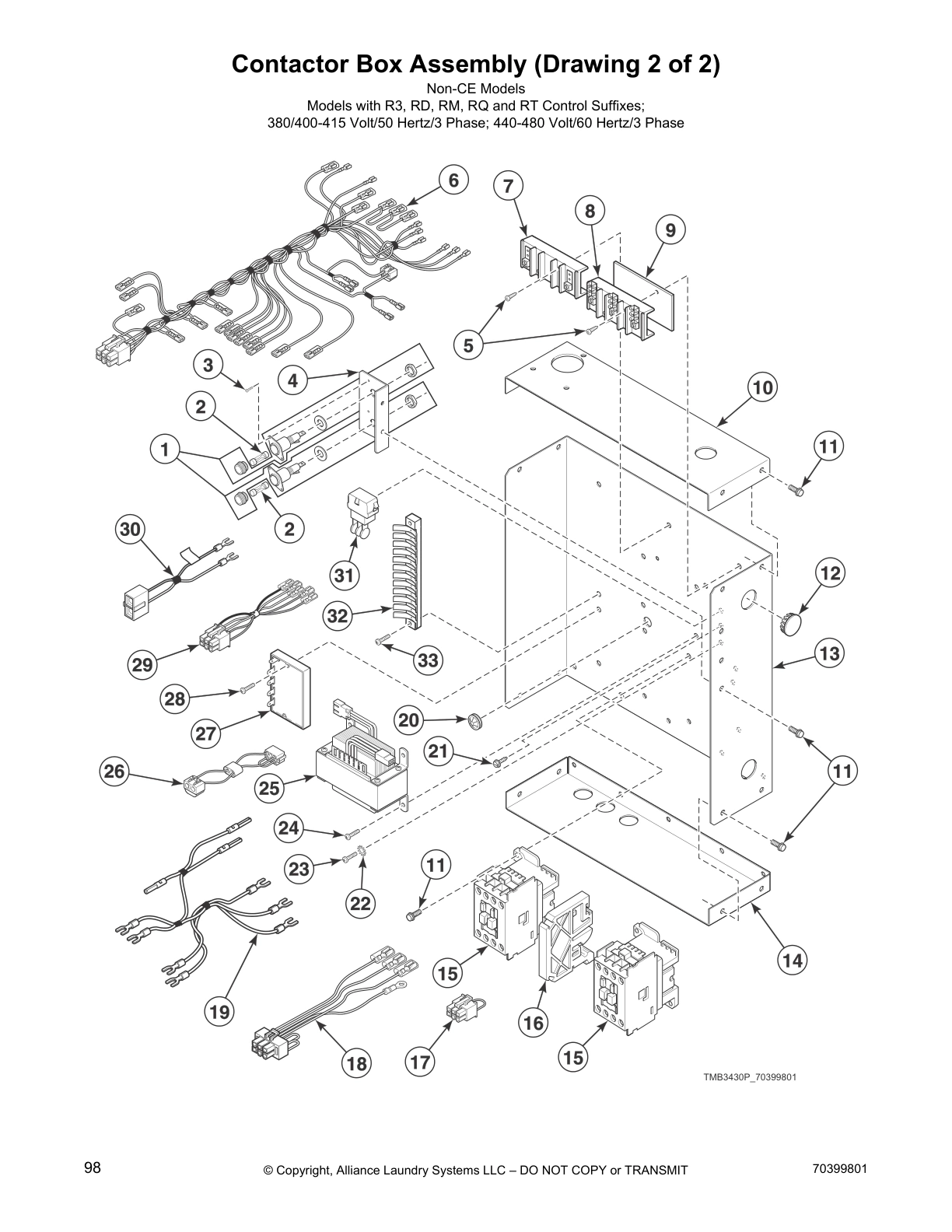 Contactor Box Assembly (Drawing 2 of 2)
