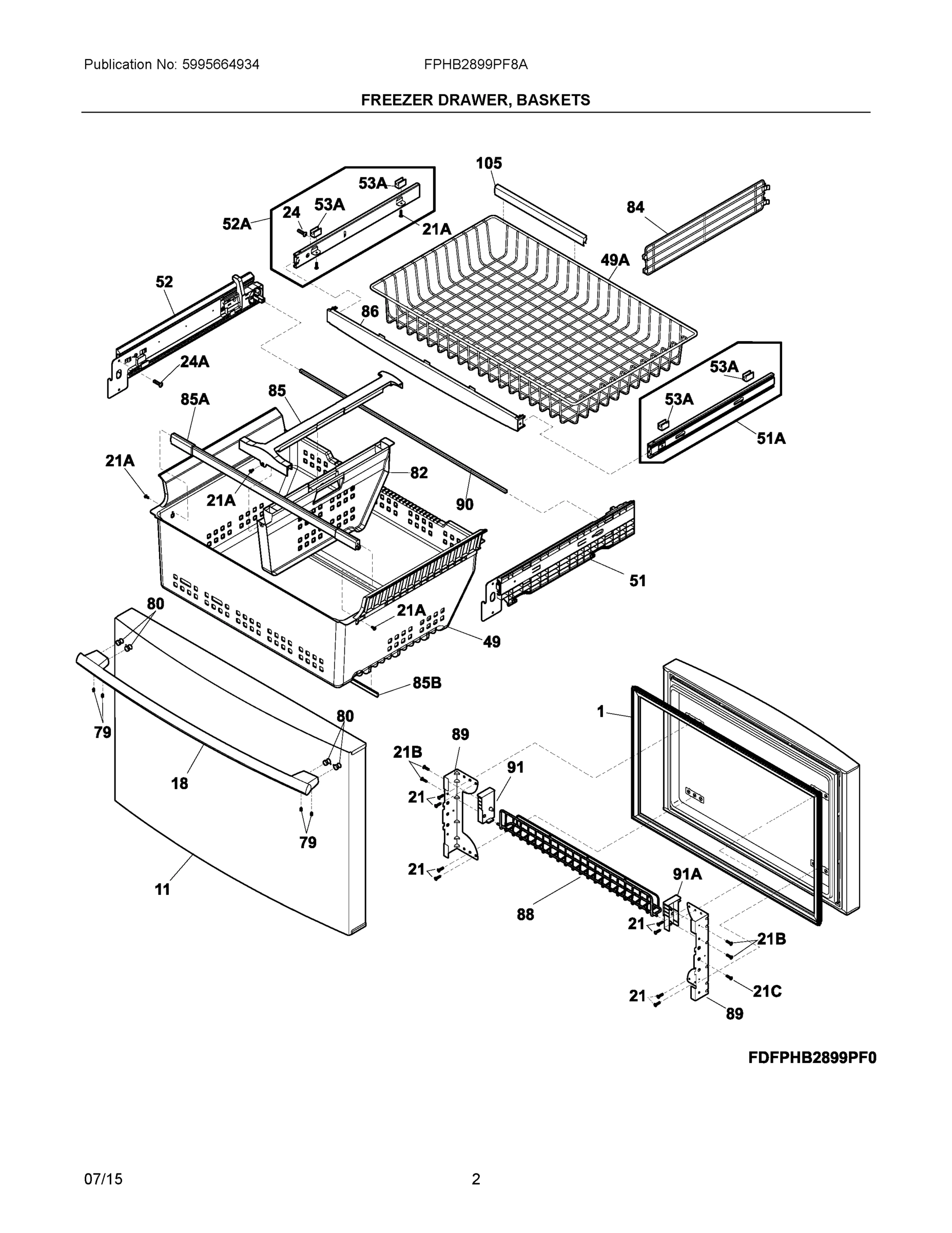 02 - FREEZER DRAWER, BASKETS