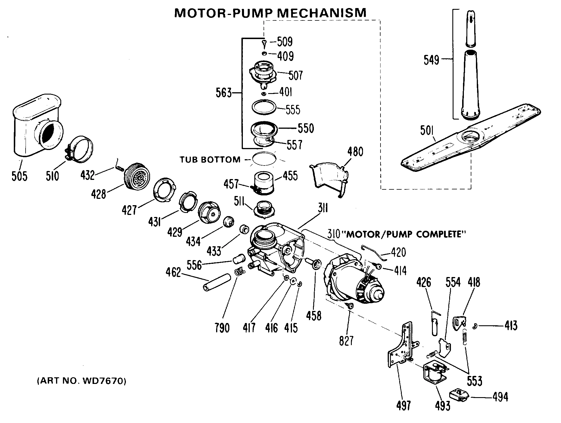 MOTOR-PUMP MECHANISM