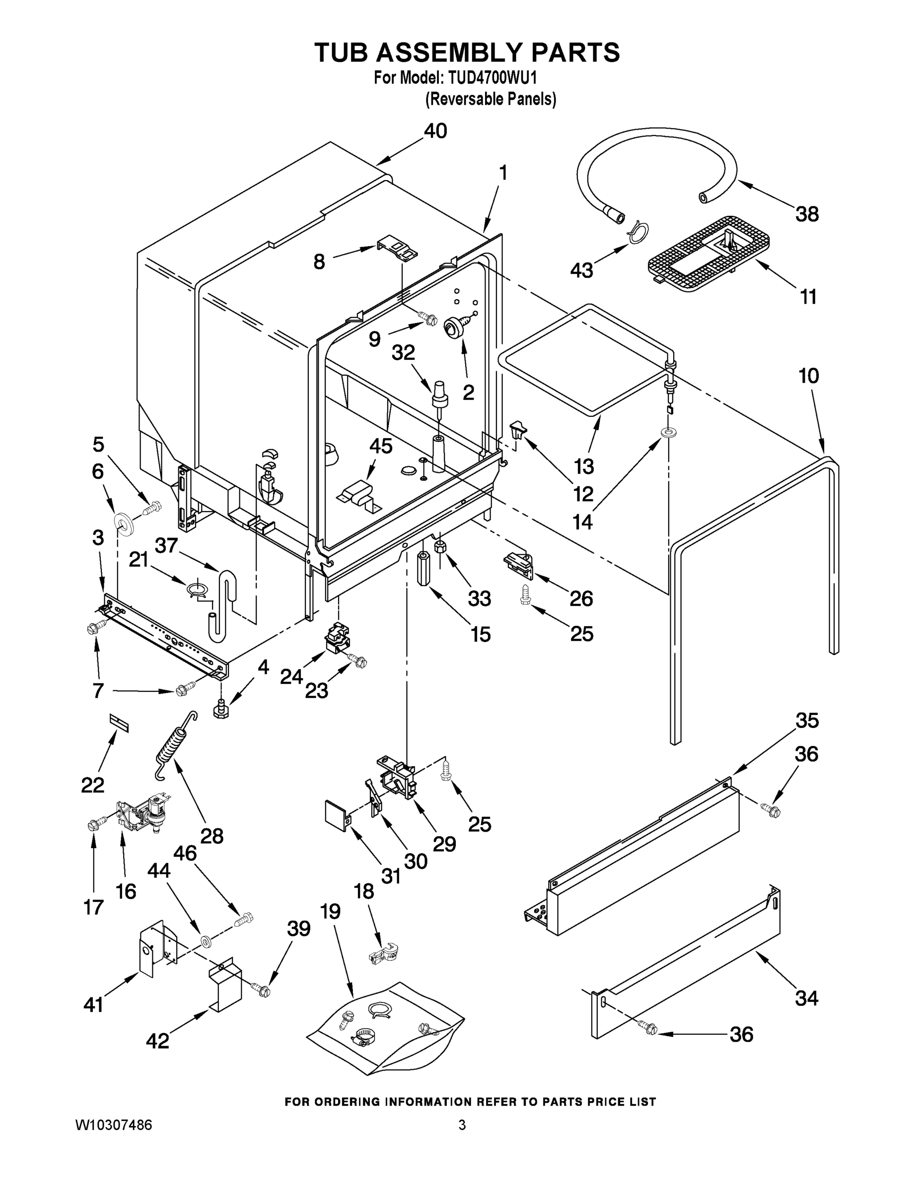 03 - TUB ASSEMBLY PARTS