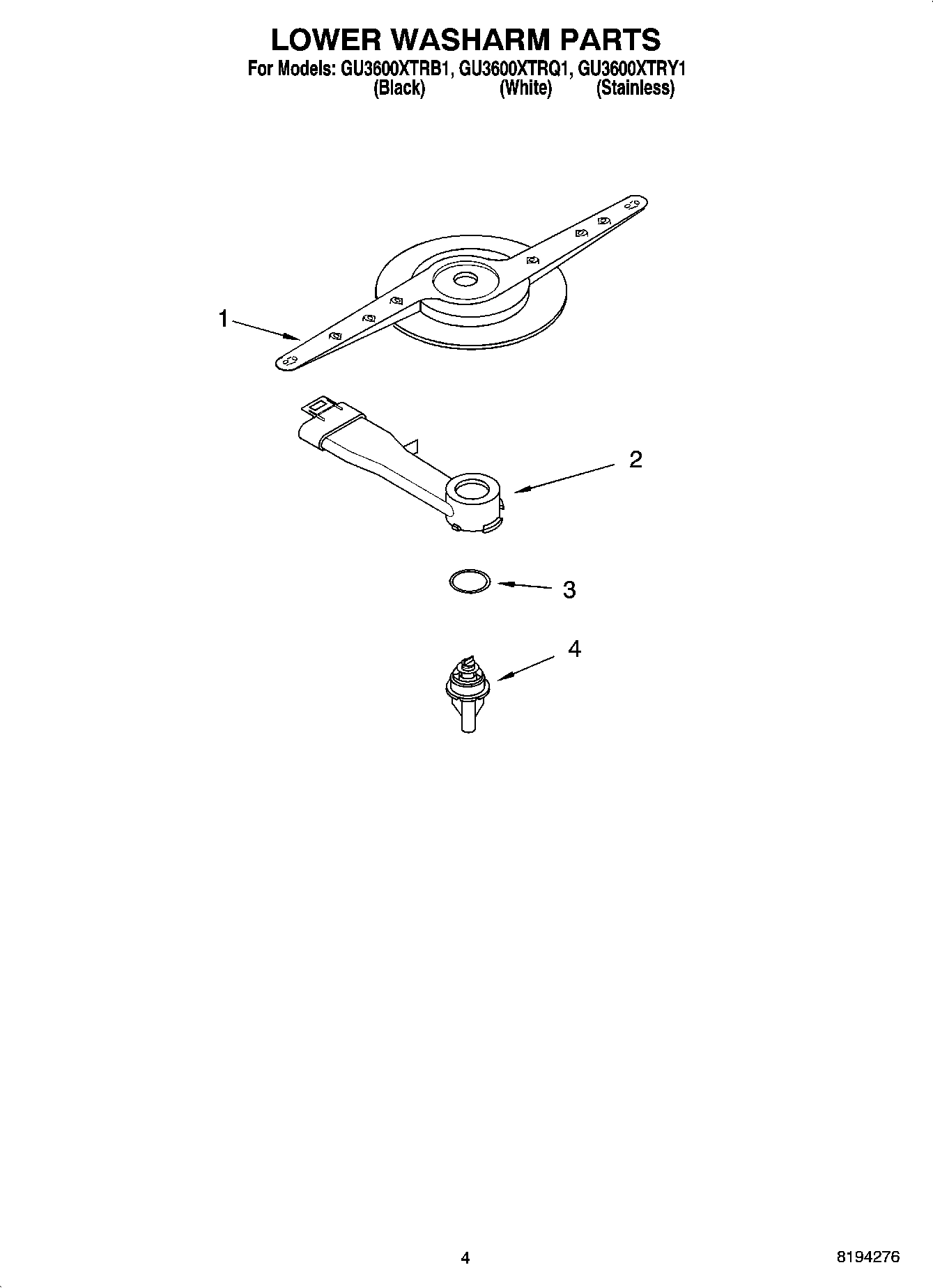 04 - LOWER WASHARM PARTS