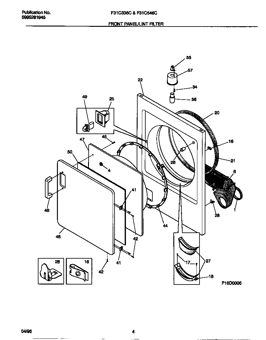 03 - FRONT PANEL/LINT FILTER