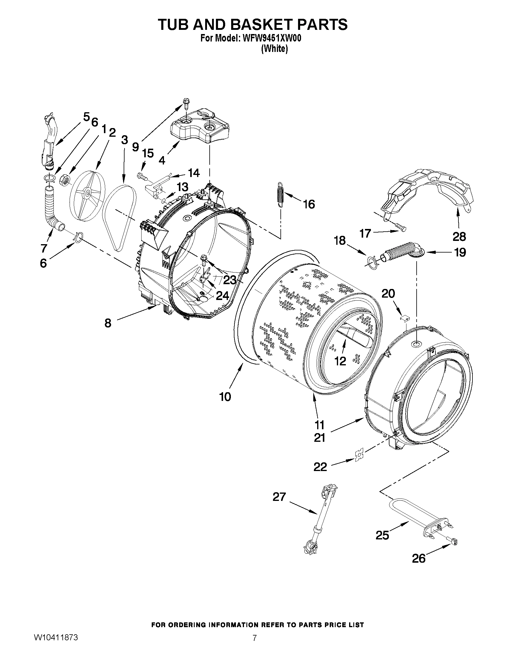 05 - TUB AND BASKET PARTS