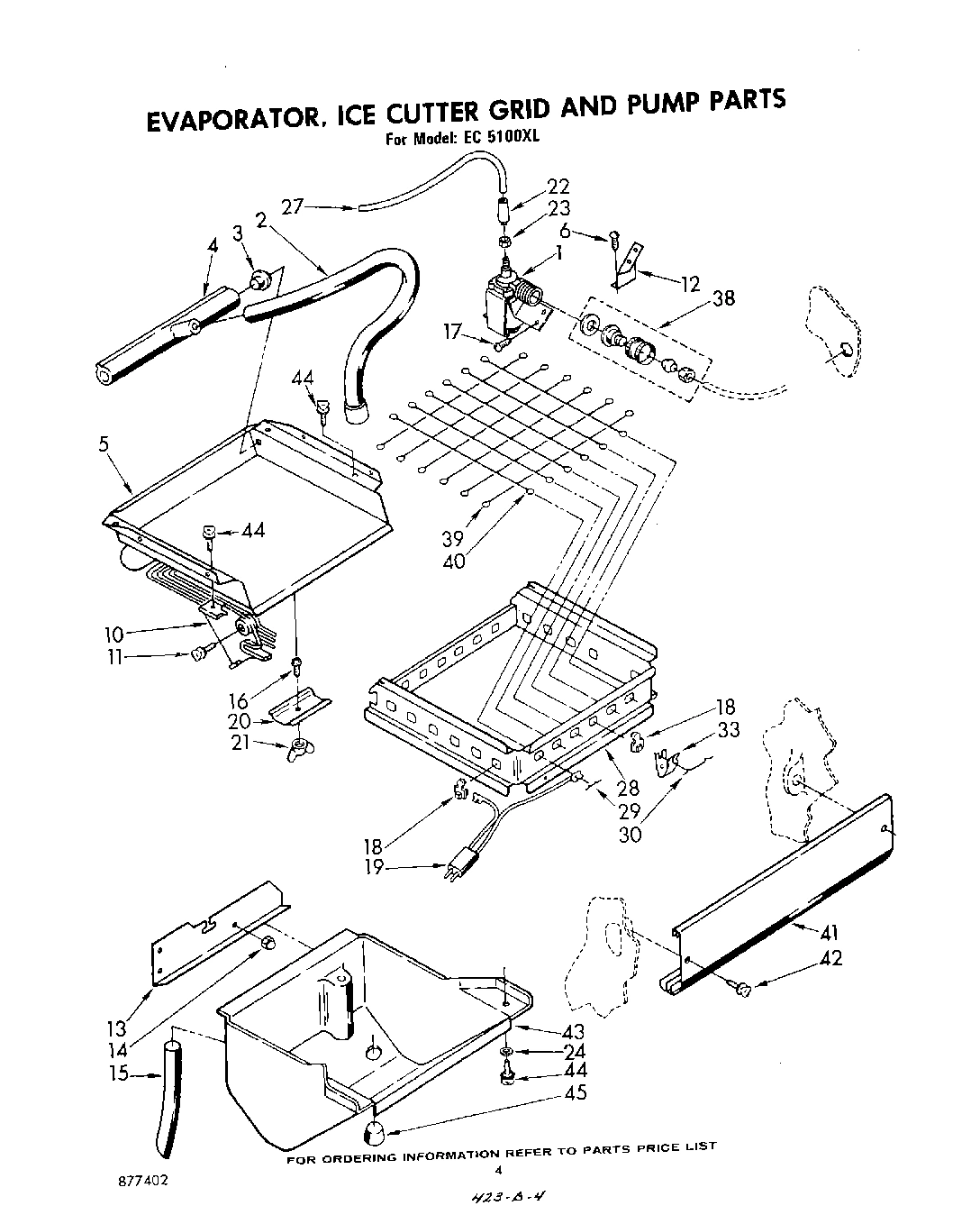 03 - EVAPORATOR, ICE CUTTER GRID AND PUMP