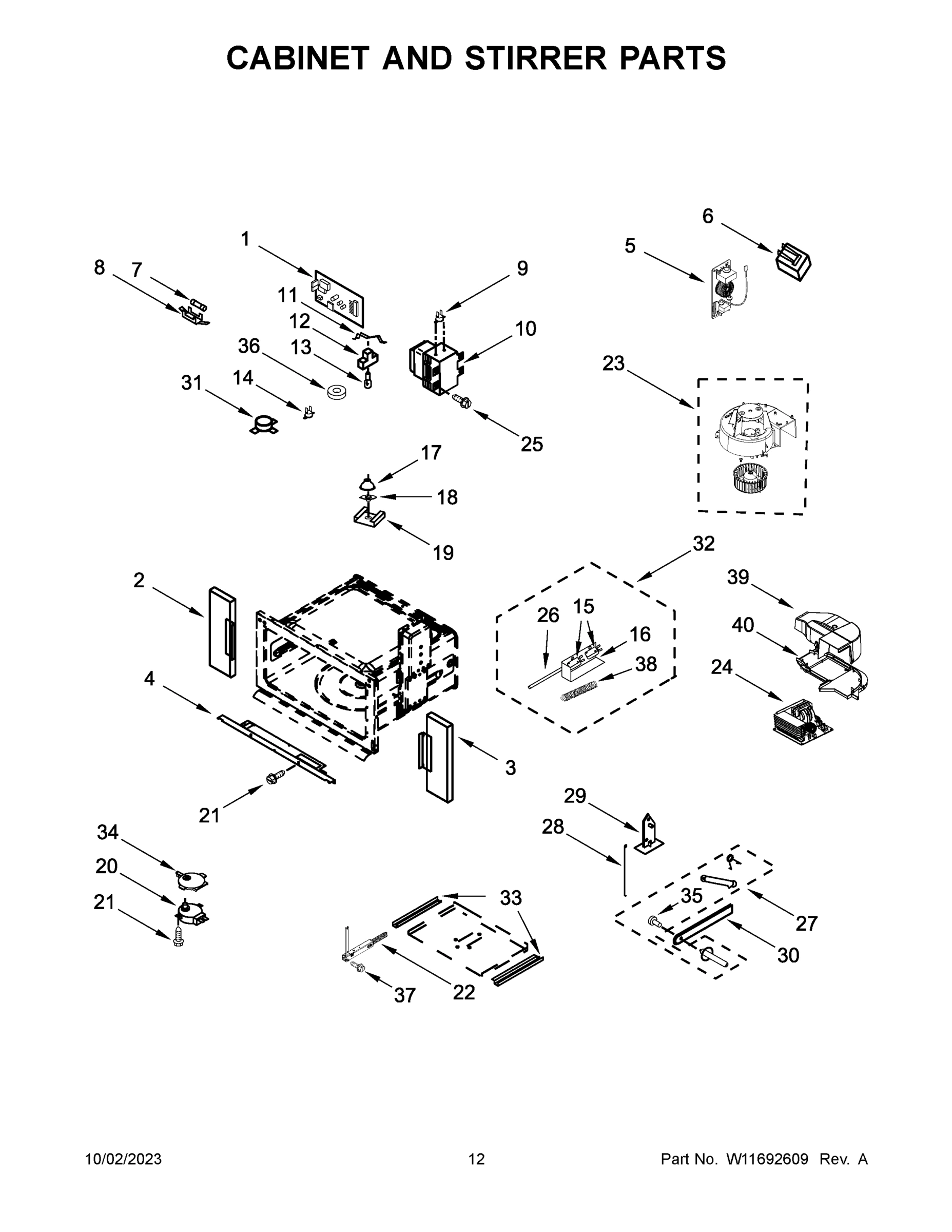 07 - CABINET AND STIRRER PARTS