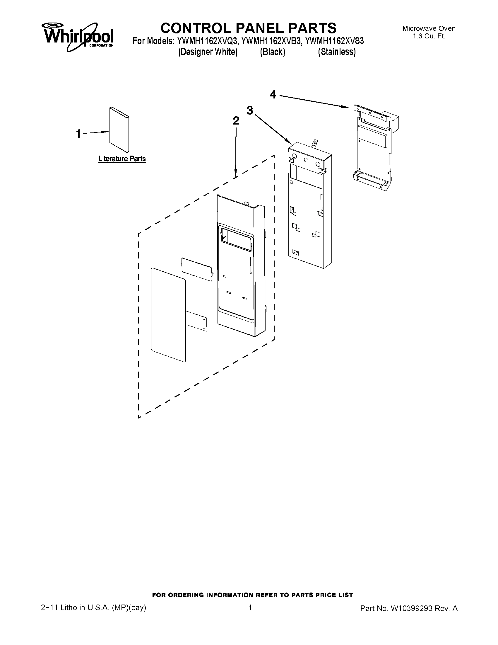 01 - CONTROL PANEL PARTS
