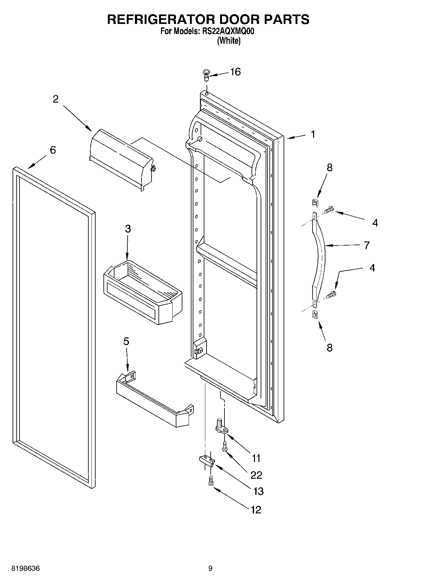 06 - REFRIGERATOR DOOR PARTS
