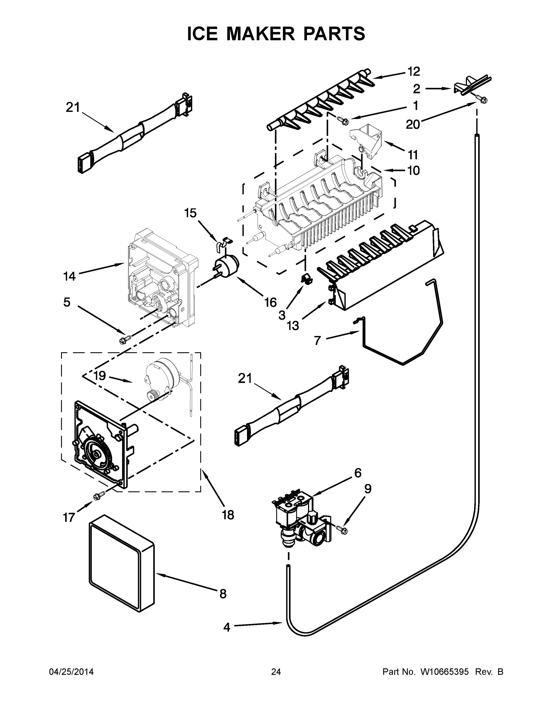 13 - ICE MAKER PARTS