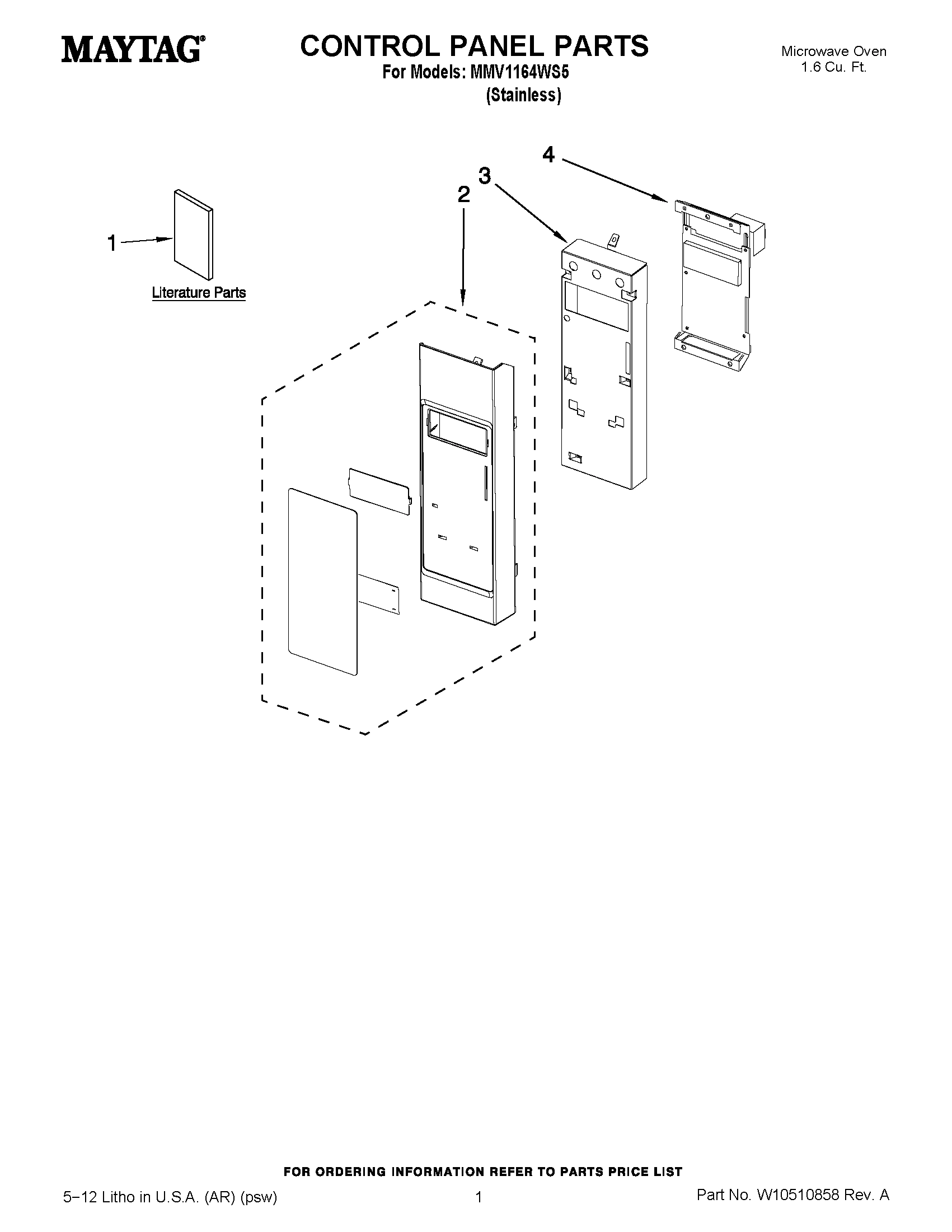 01 - CONTROL PANEL PARTS