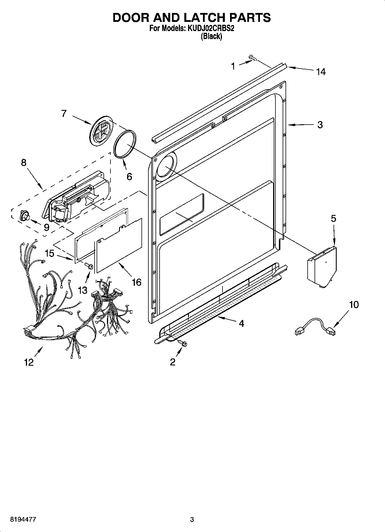 03 - DOOR AND LATCH PARTS
