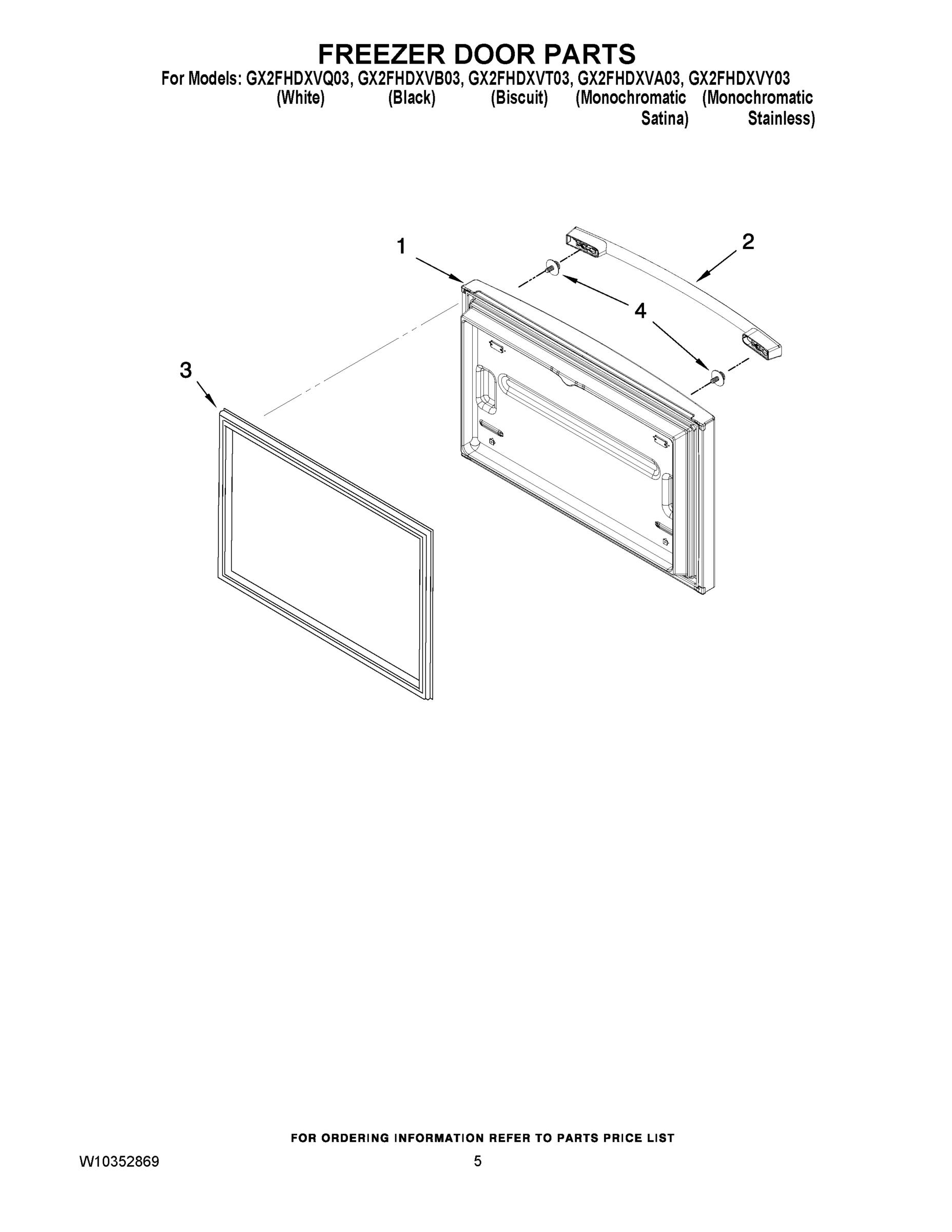 03 - FREEZER DOOR PARTS