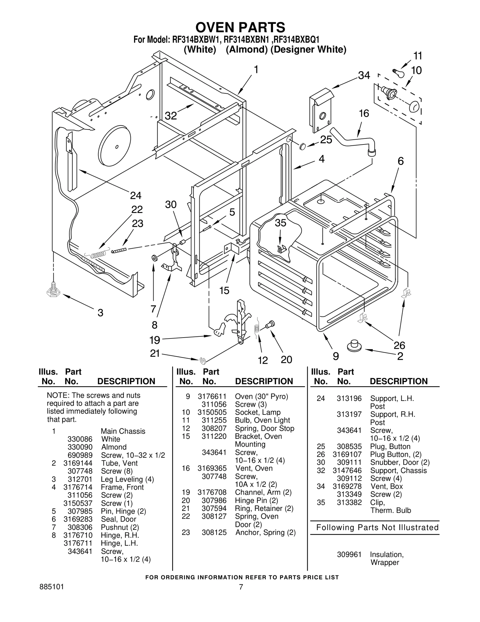 OVEN PARTS