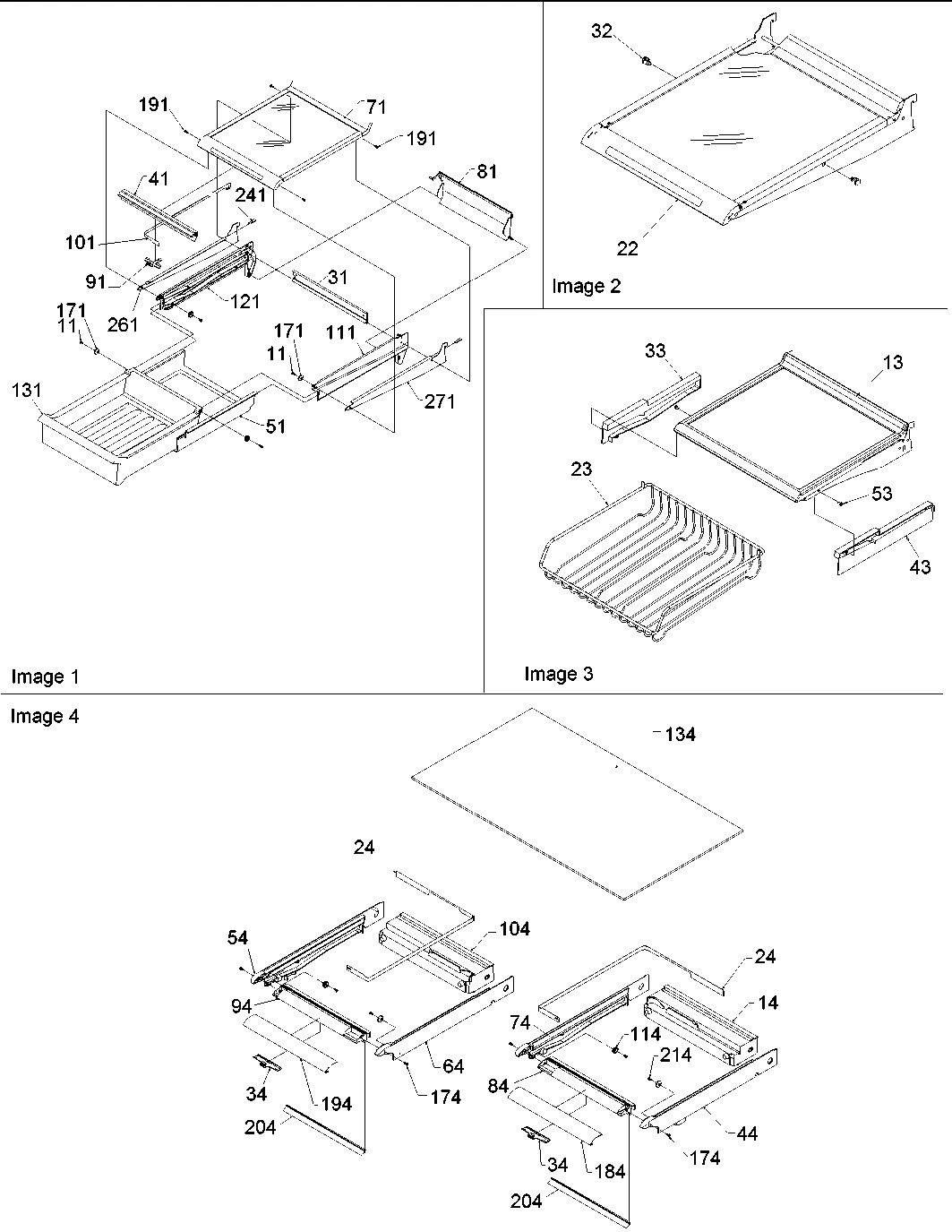 10 - Shelving & Crisper Frame Assy
