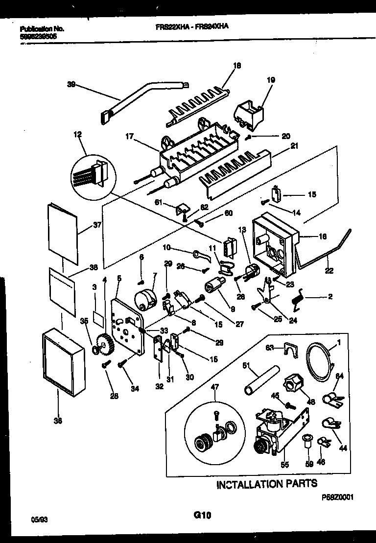 13 - ICE MAKER AND INSTALLATION PARTS