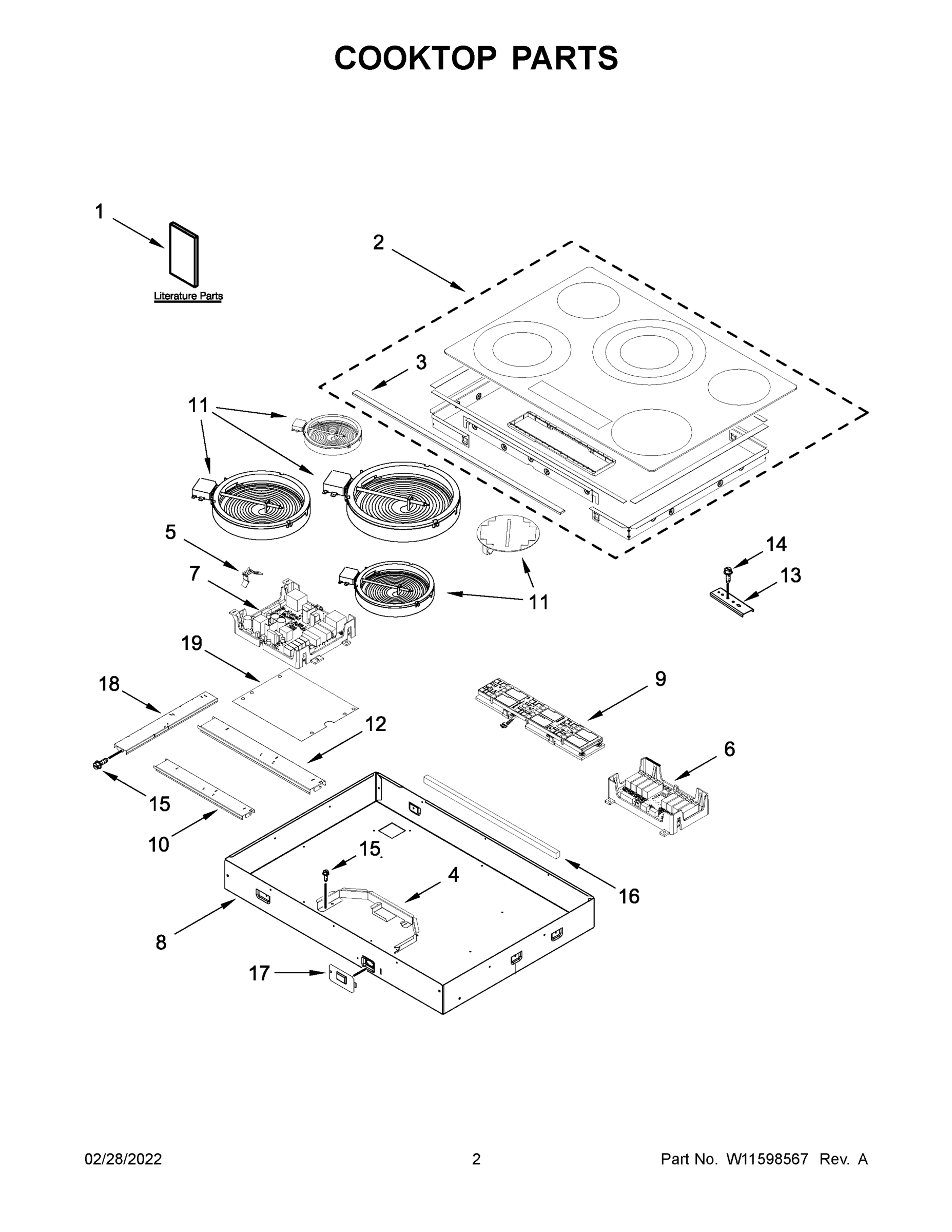 02 - COOKTOP PARTS