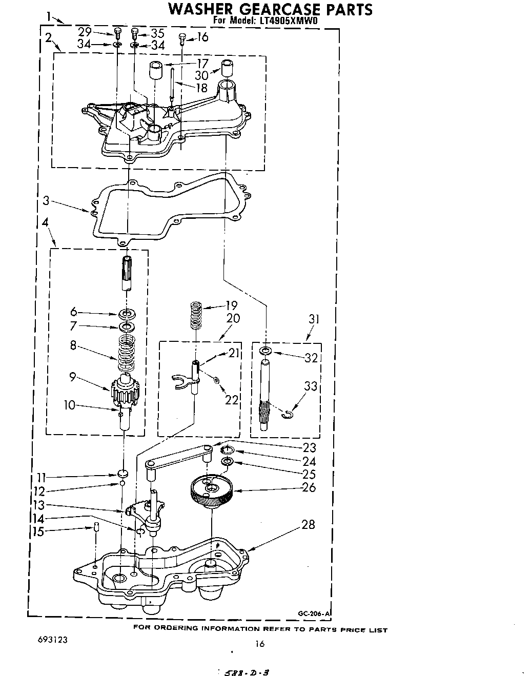 13 - WASHER GEARCASE