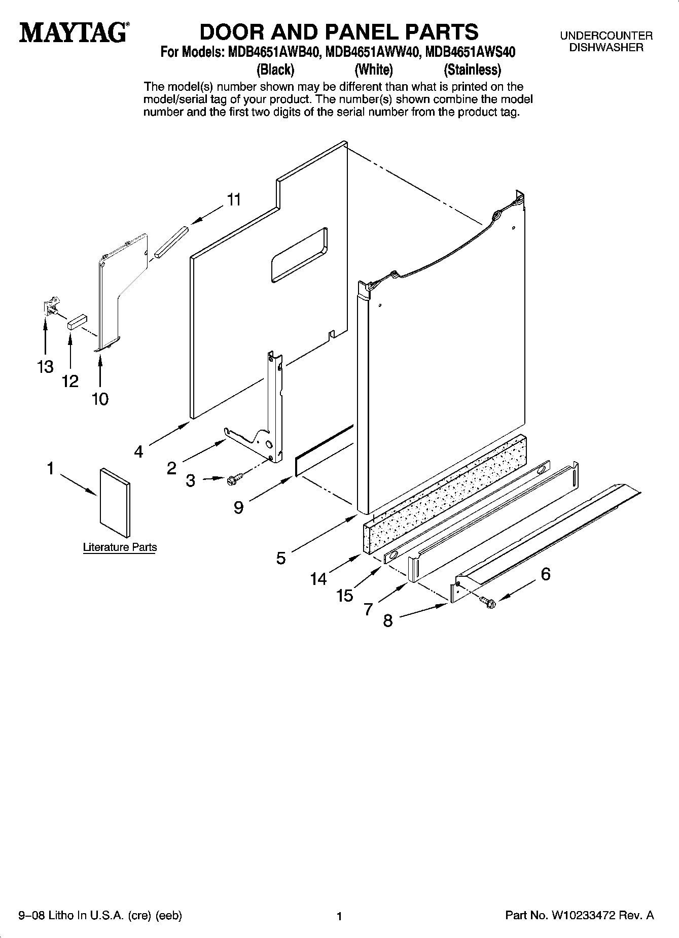 01 - DOOR AND PANEL PARTS