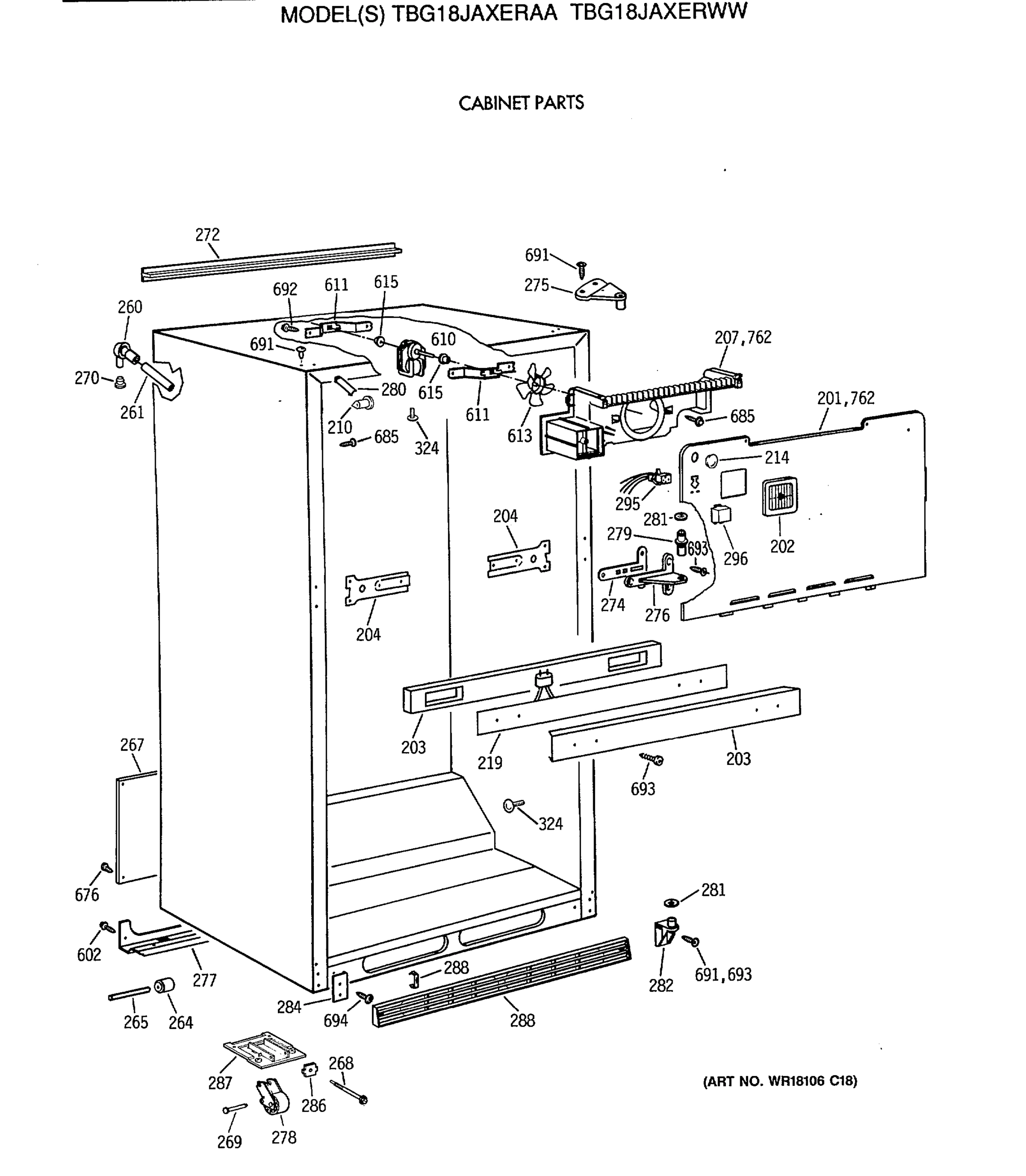 CABINET PARTS