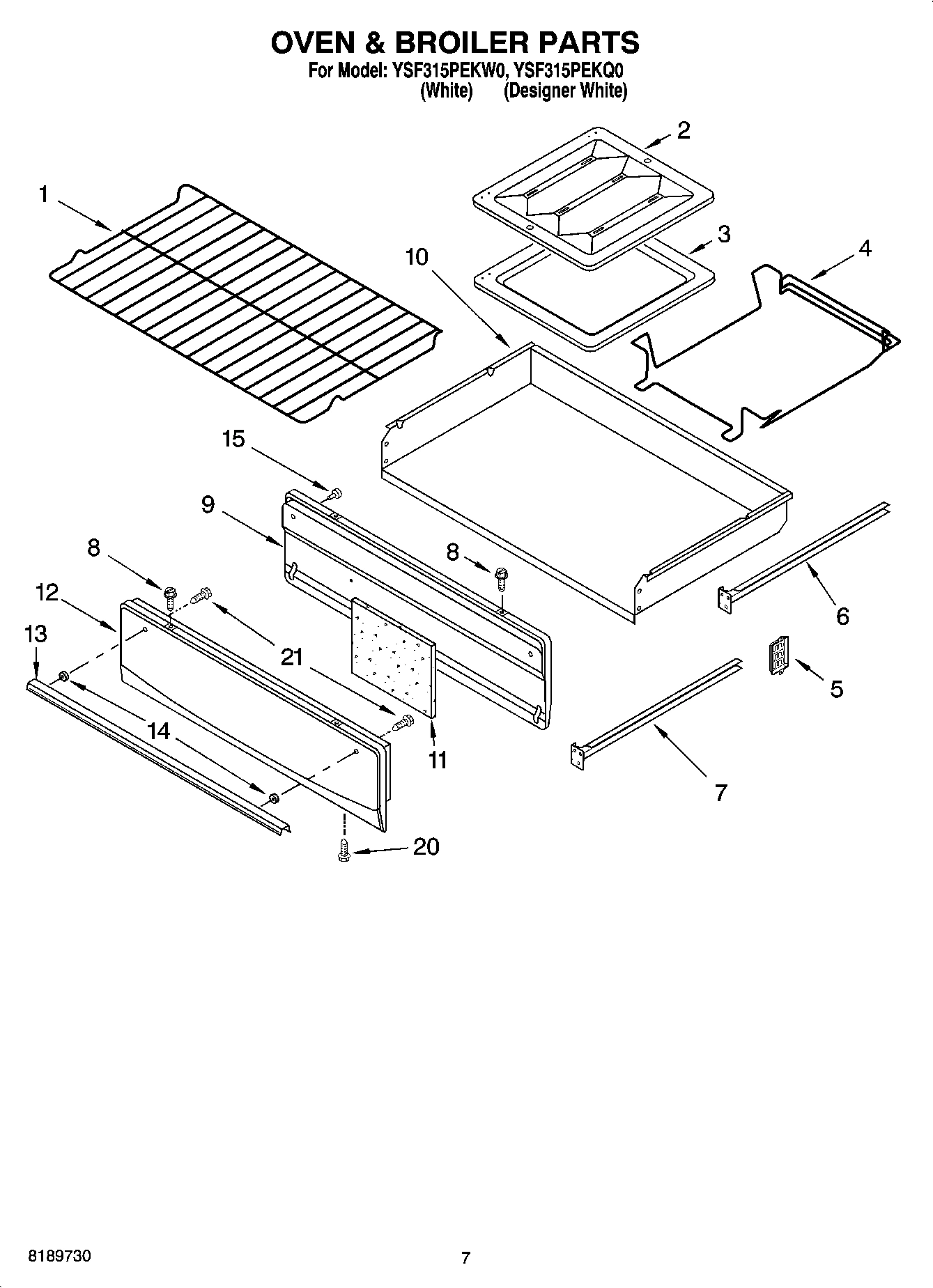 05 - OVEN & BROILER PARTS