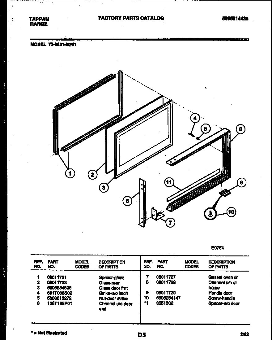 09 - UPPER OVEN DOOR PARTS