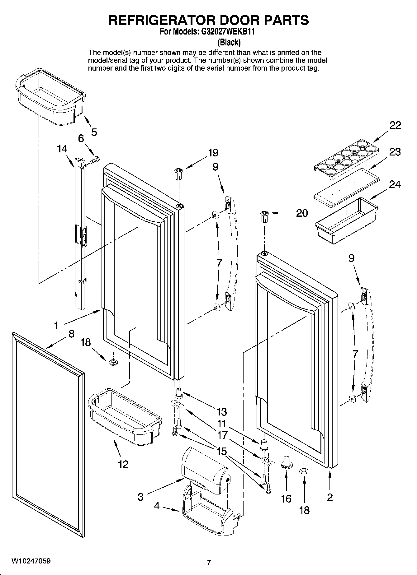 04 - REFRIGERATOR DOOR PARTS